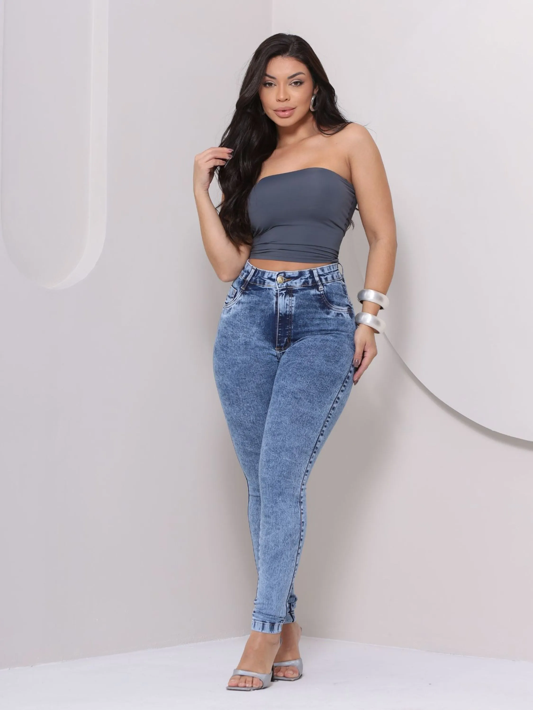 Calça Jeans Feminina com Elastano premium 2129