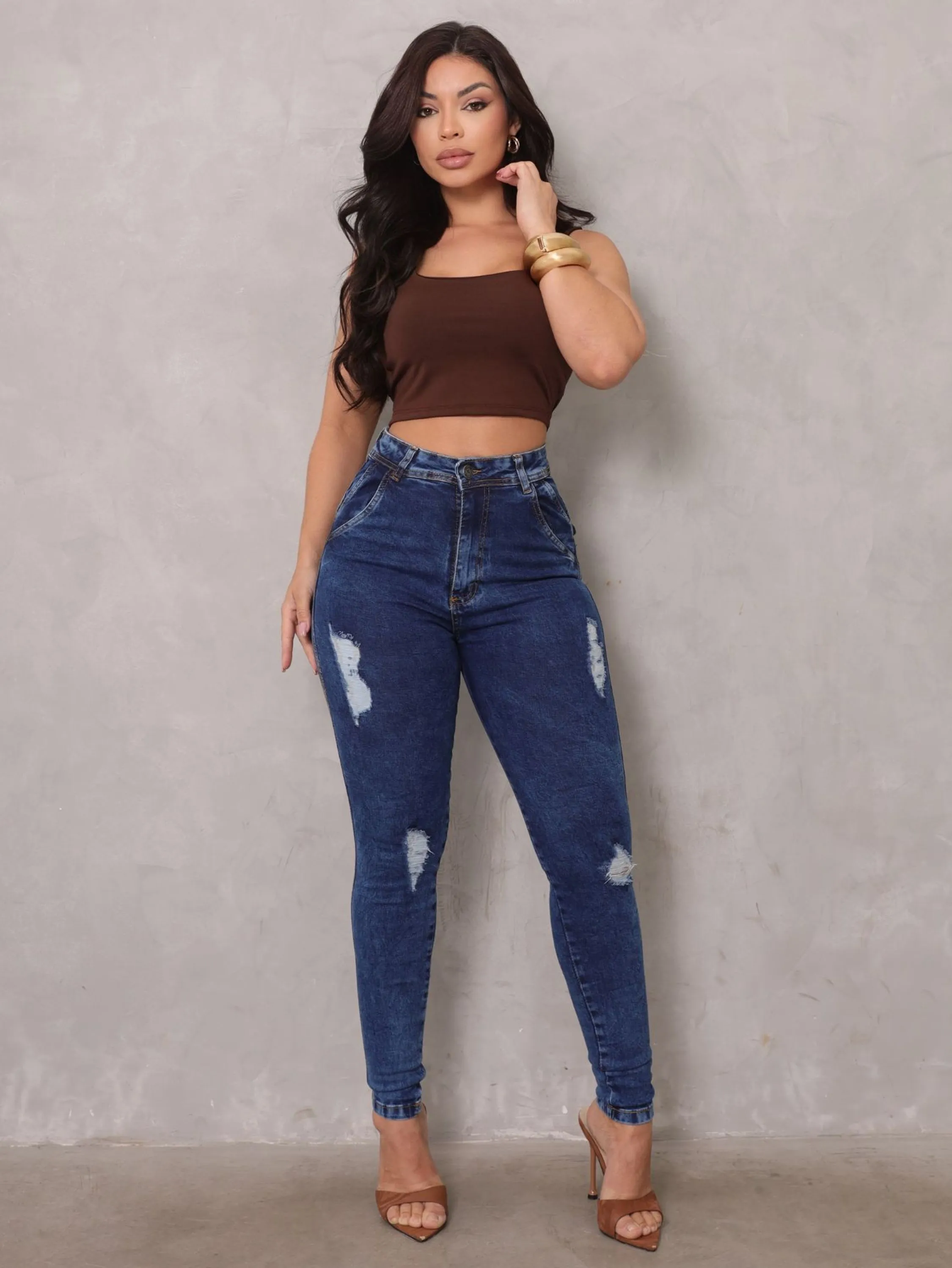 Calça Jeans  Skinny Com Elastano Premium 2278