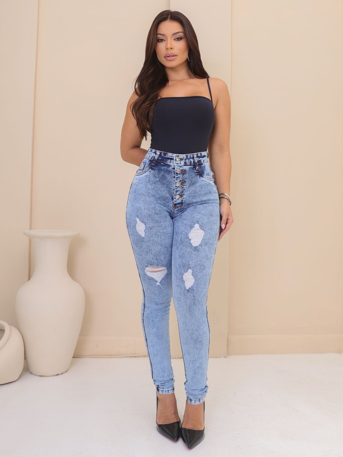 Calça Jeans Feminina com Elastano Premium 2306