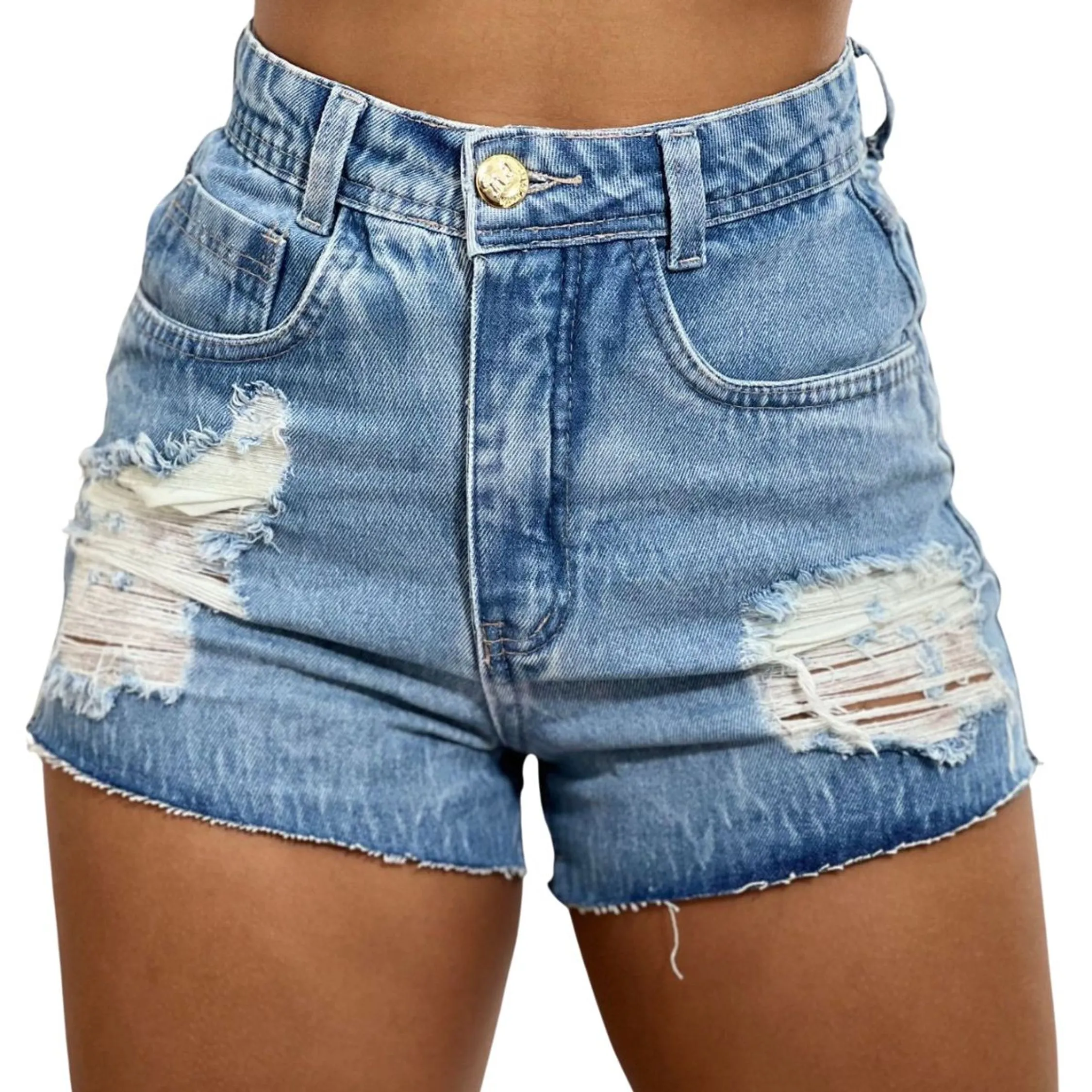 Short Jeans Feminino Sem Lycra 5038