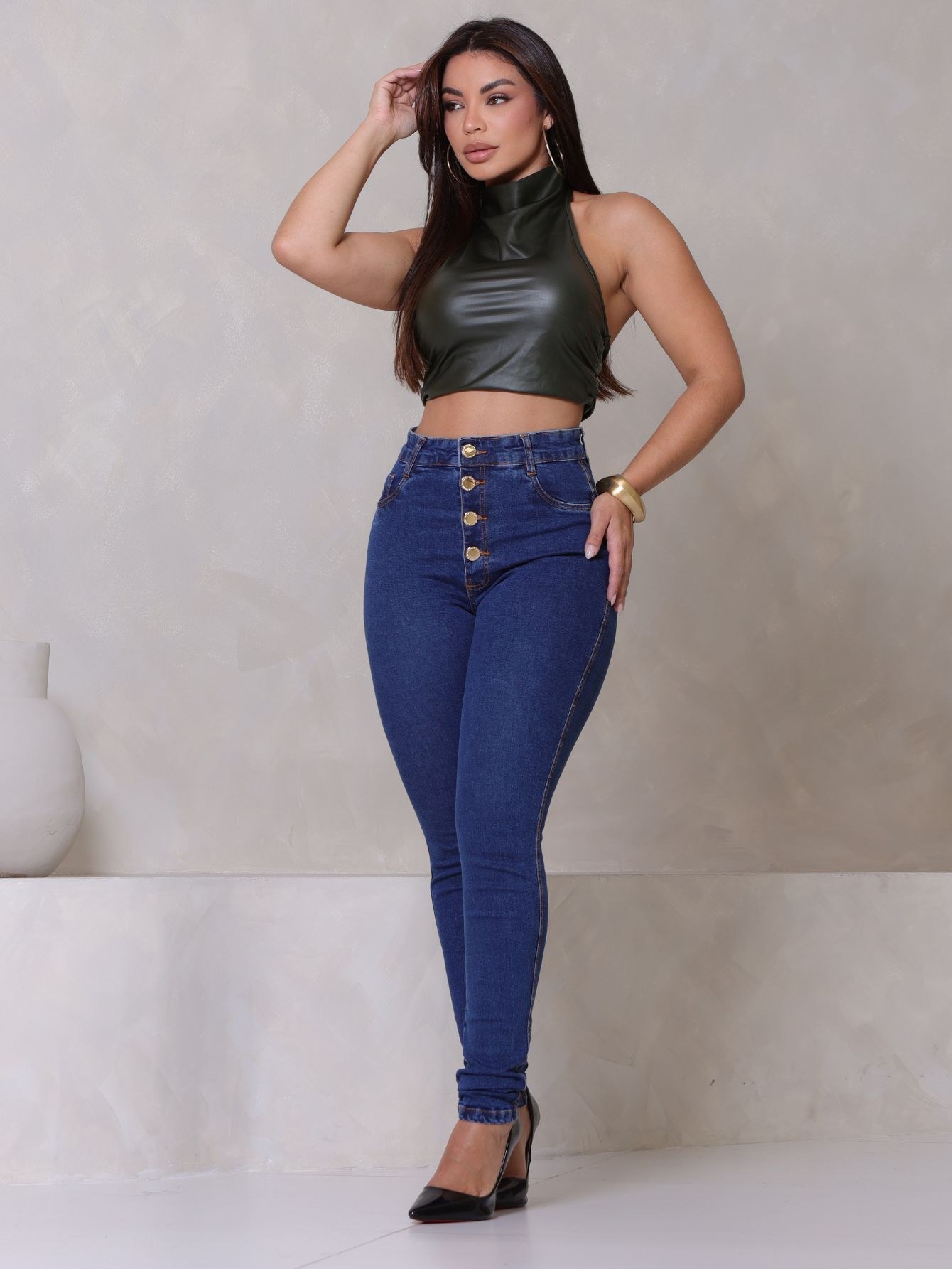 Calça Jeans Feminina com Elastano Premium 2305