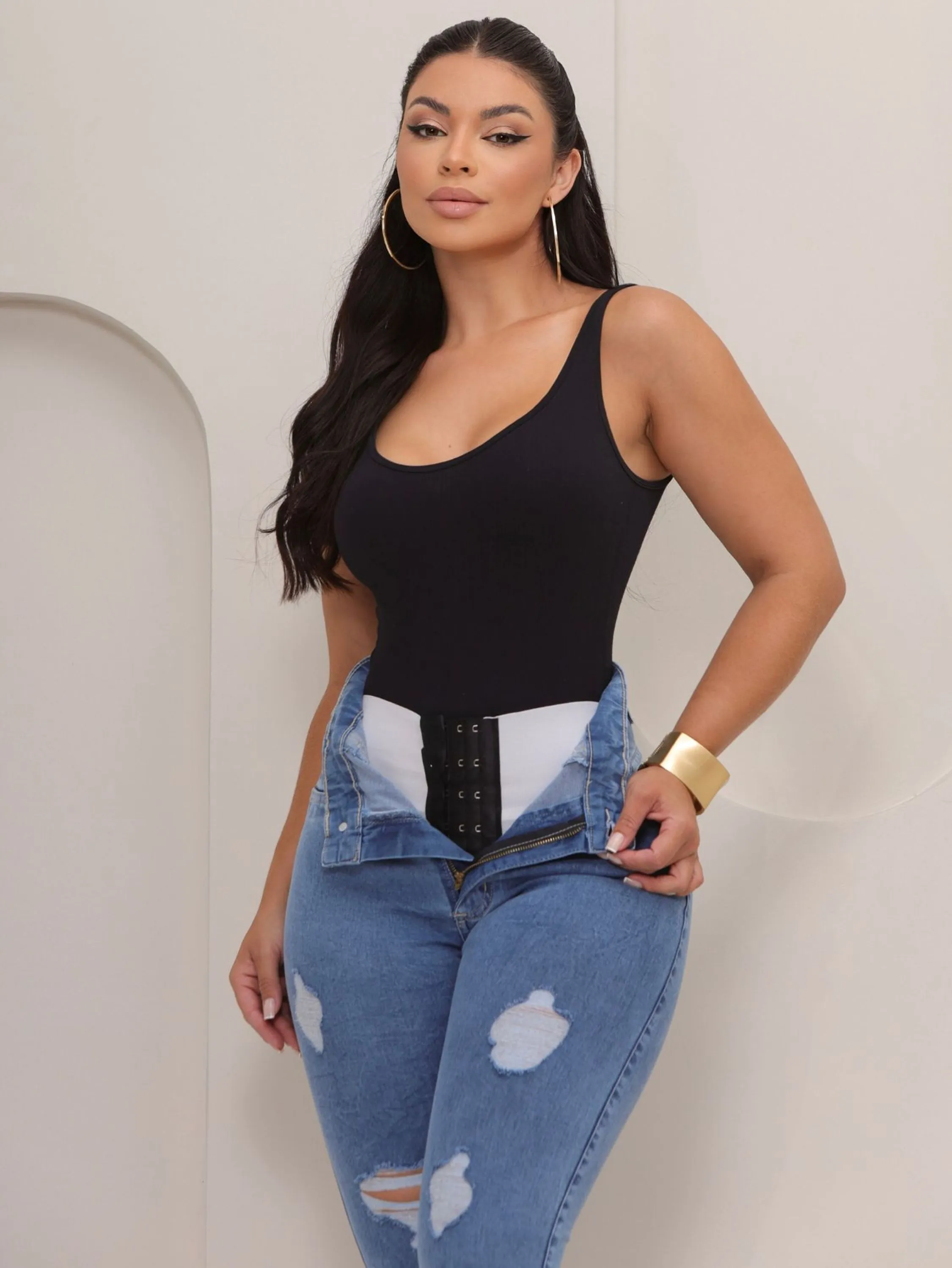 Calça Jeans Feminina Lipo Shape Skinny com Elastano Premium 2283