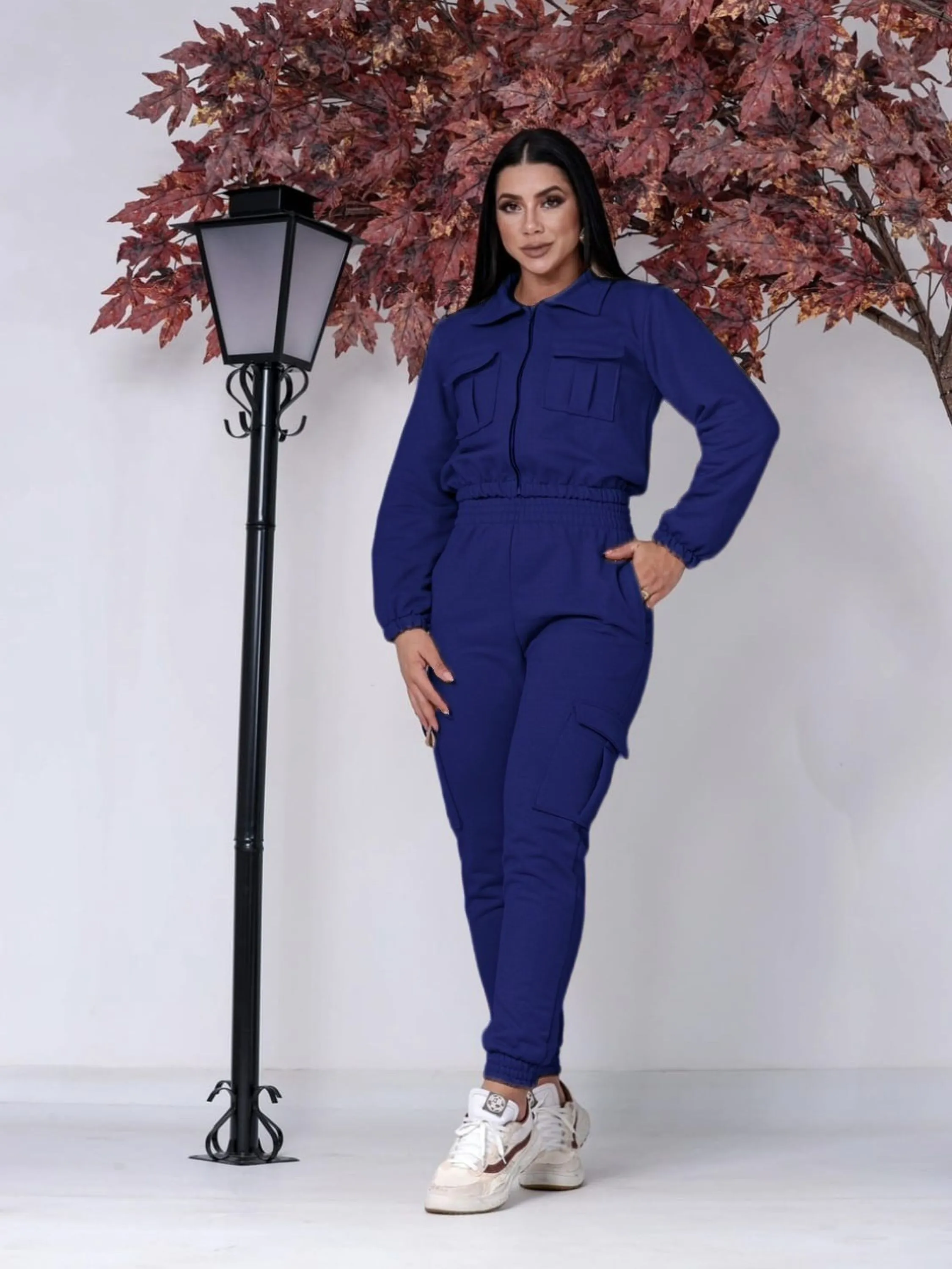 Conjunto Moletom Feminino Casual Calça e Blusa