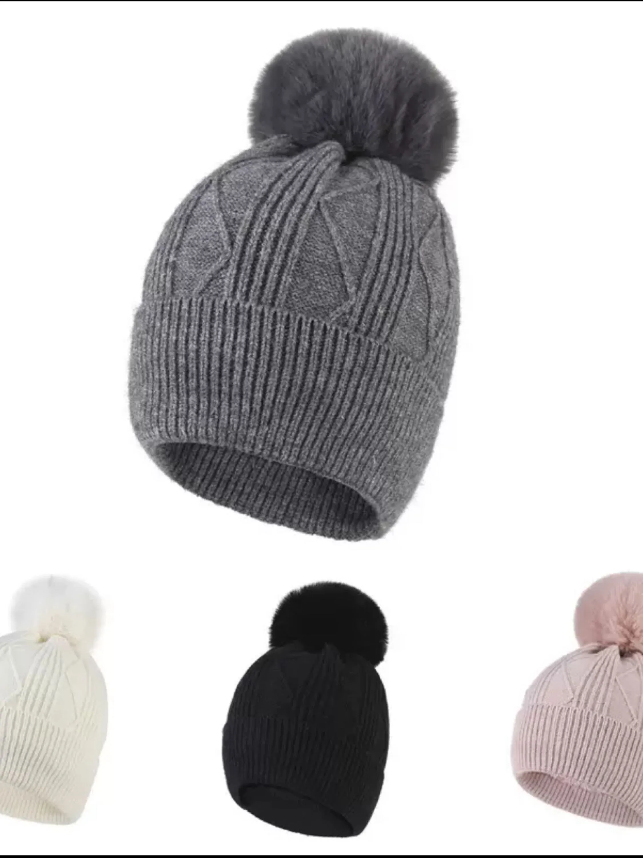 Gorro grosso de feminino invemo