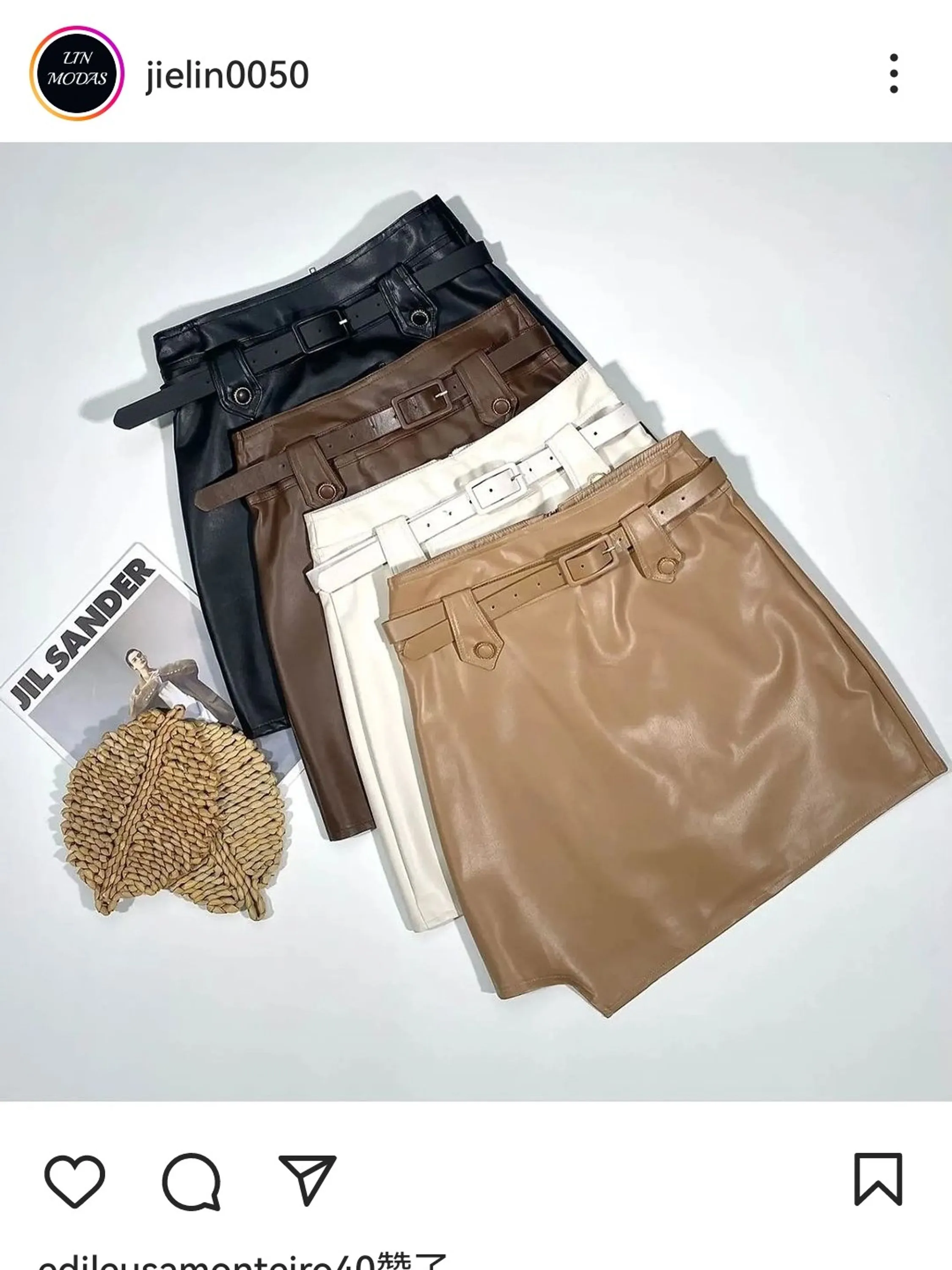 shorts e saiacouro feminina