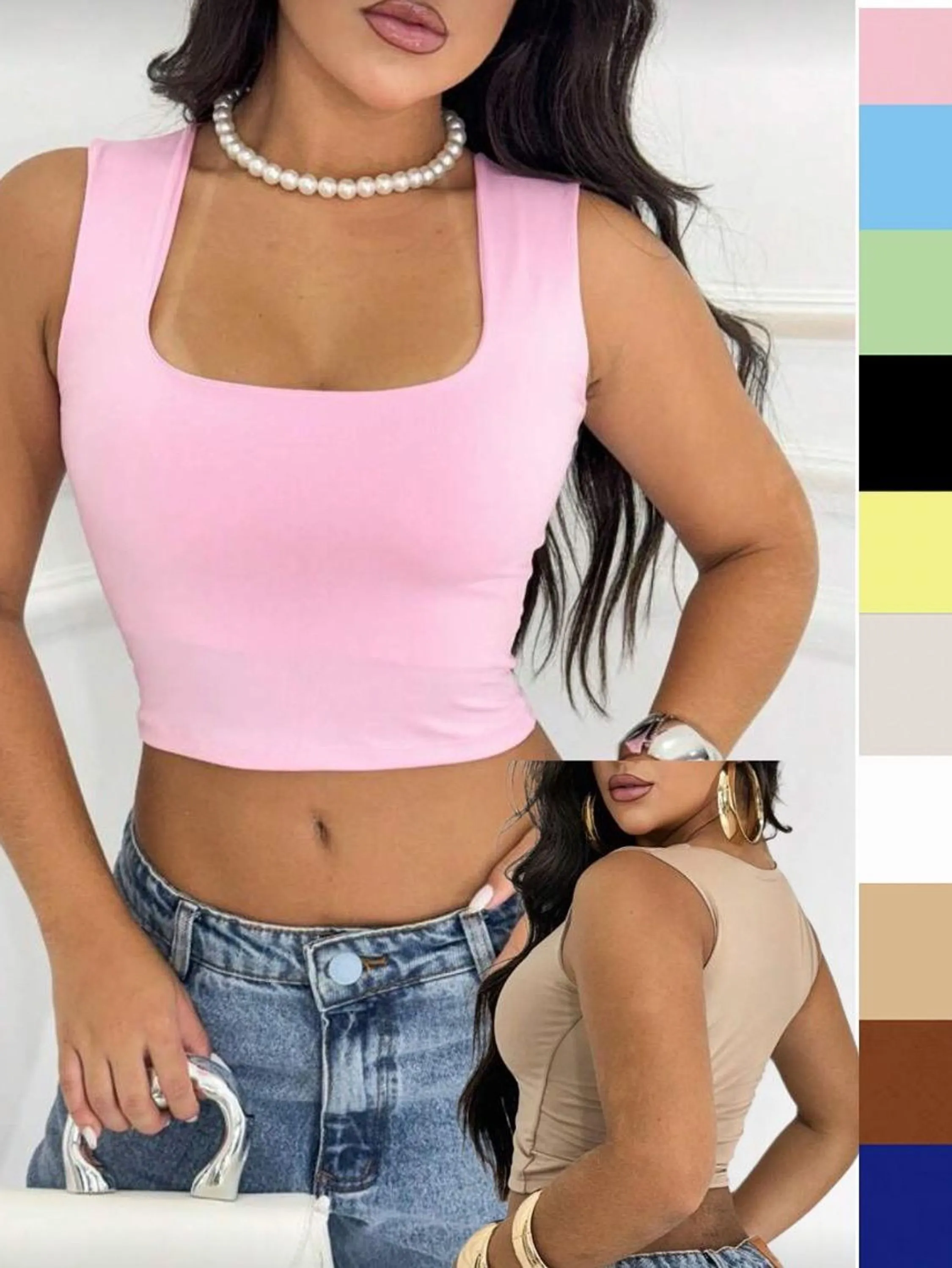 Cropped Suplex Premium gola quadrada