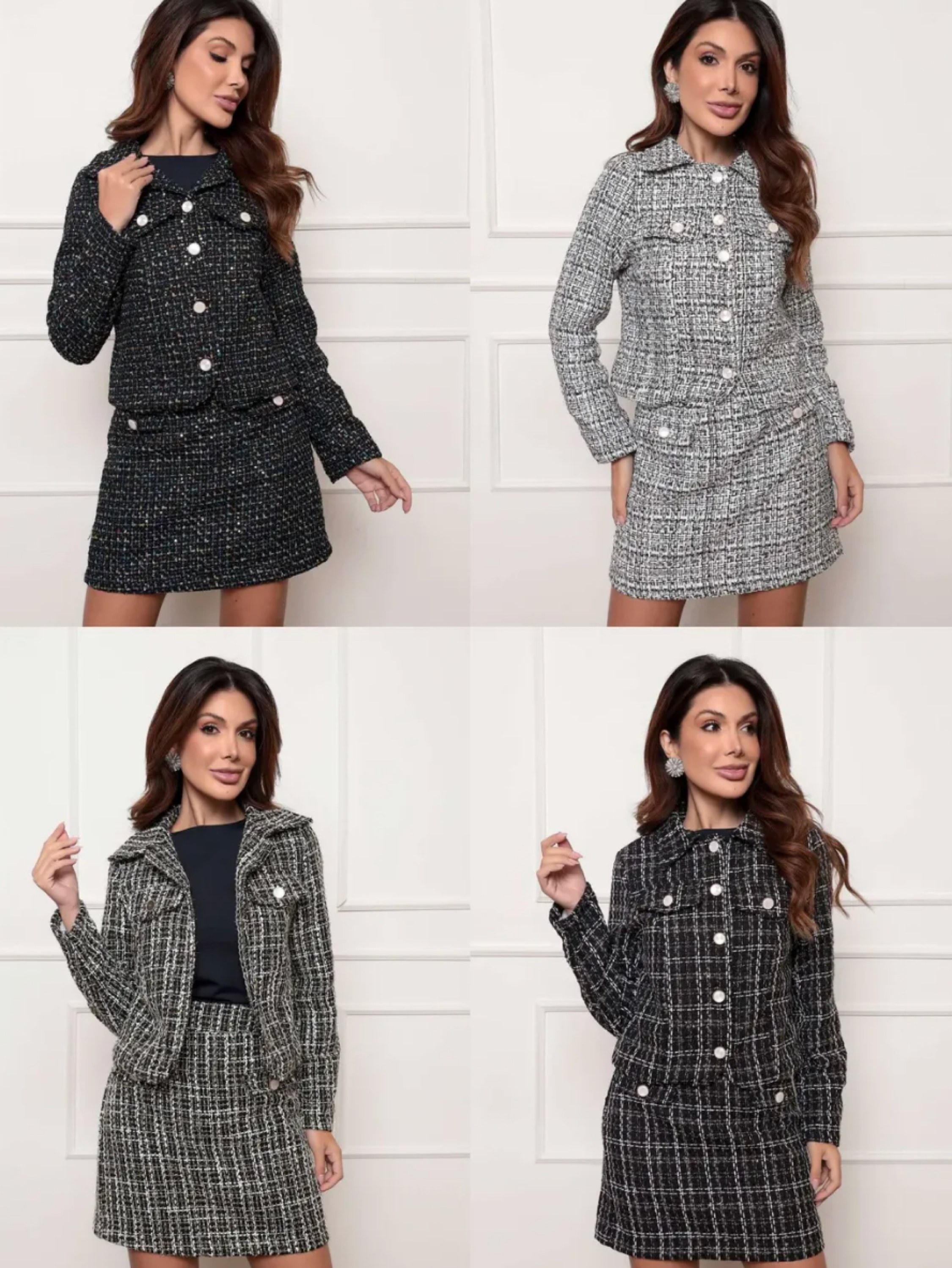 Conjunto Tweed Dorama Inverno P M G