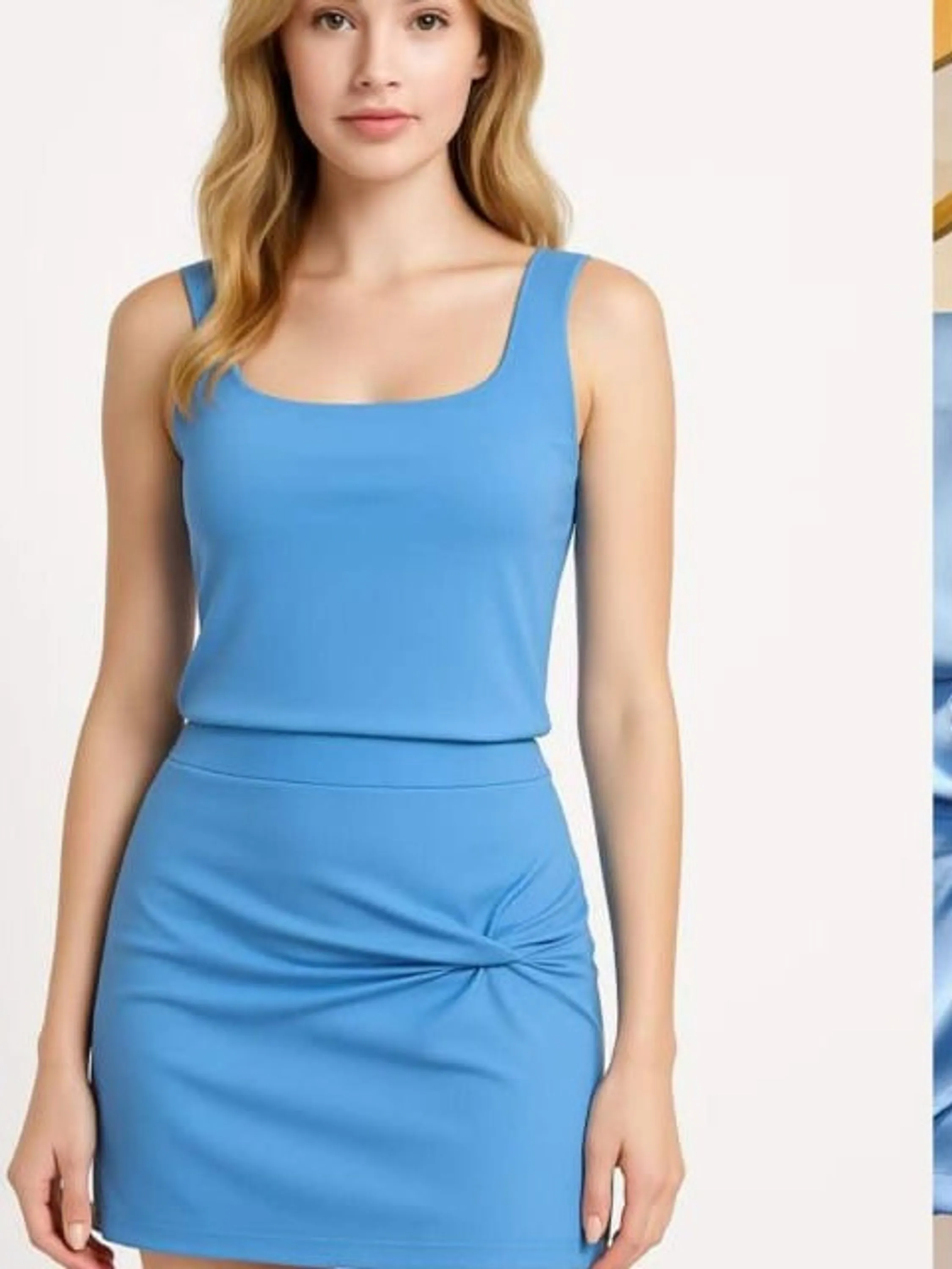 Conjunto Alfaiataria regata e shorts saía
