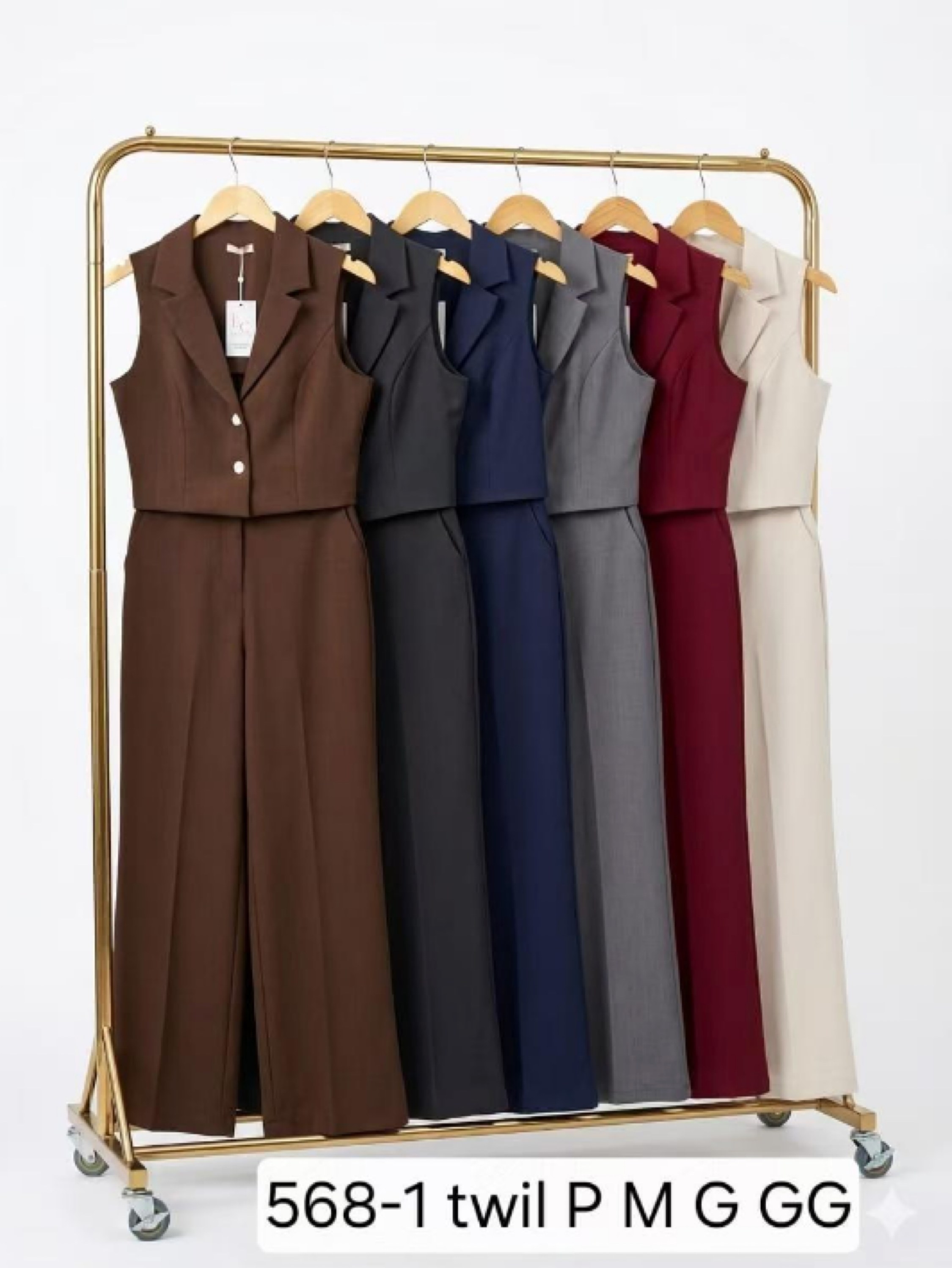 Conjunto Colete Feminino Twill XY-568