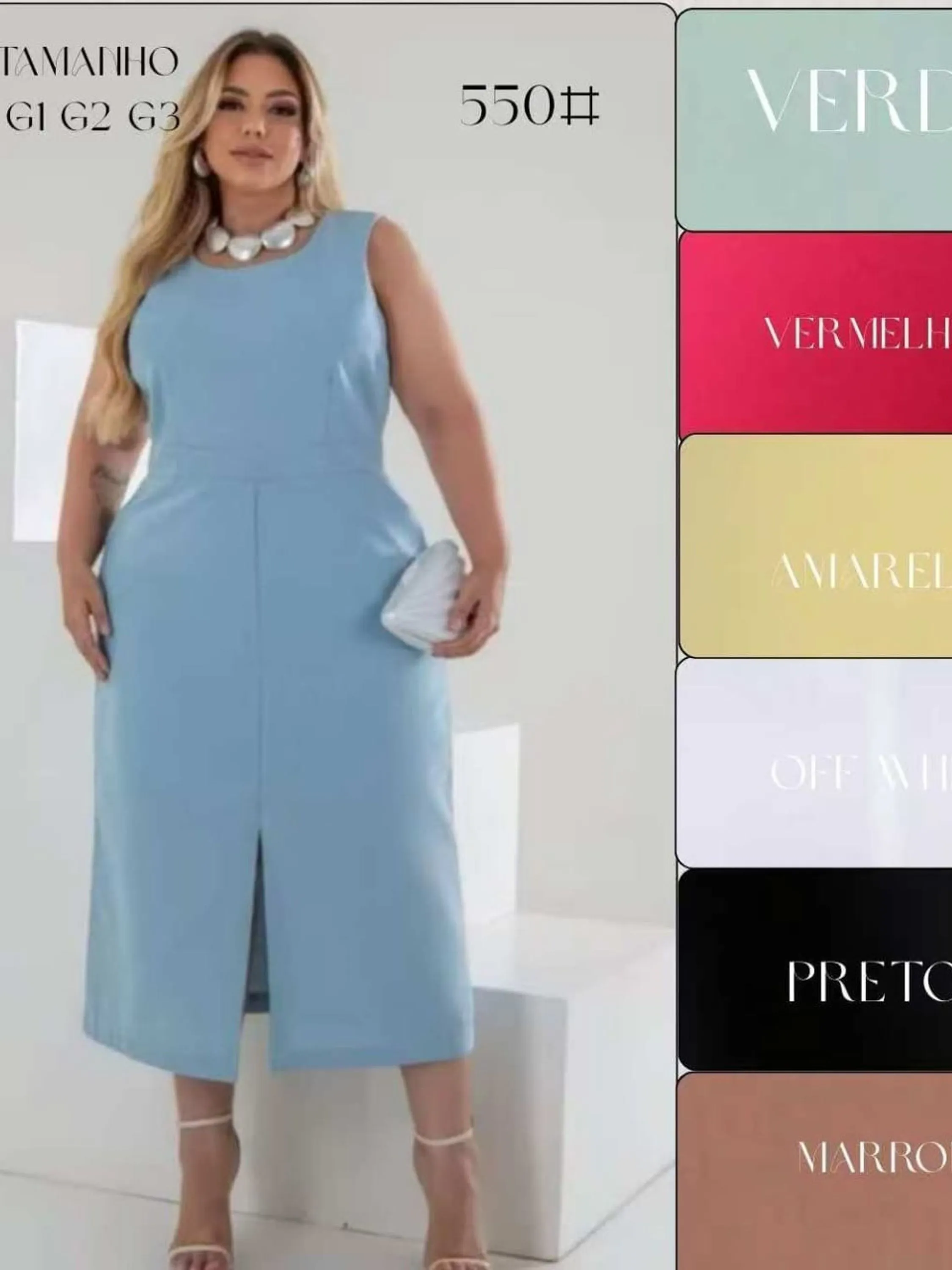 Vestido Longo Plusize 550