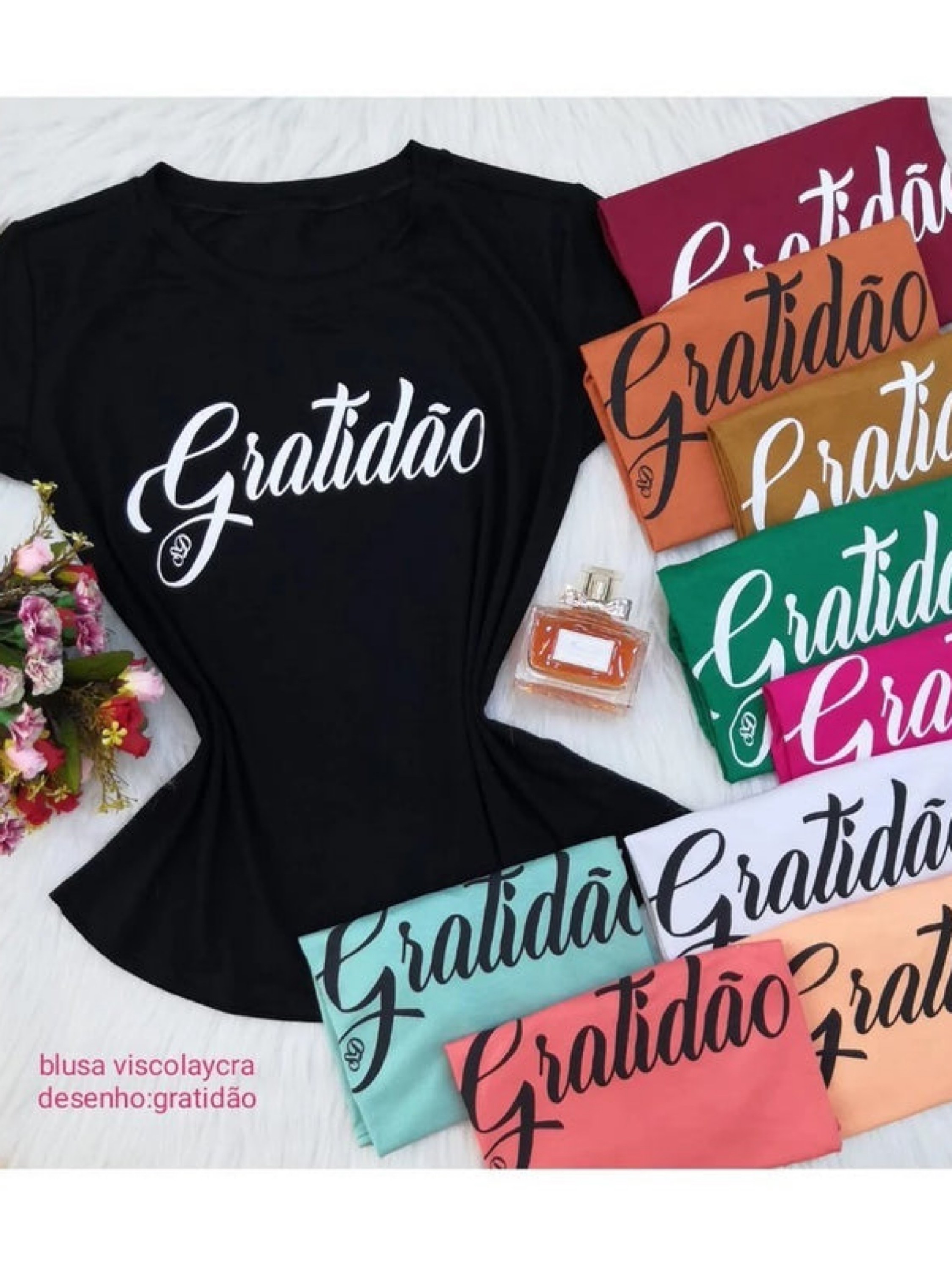 Tshirt Gratidão Biscolayca FF-TSH-027