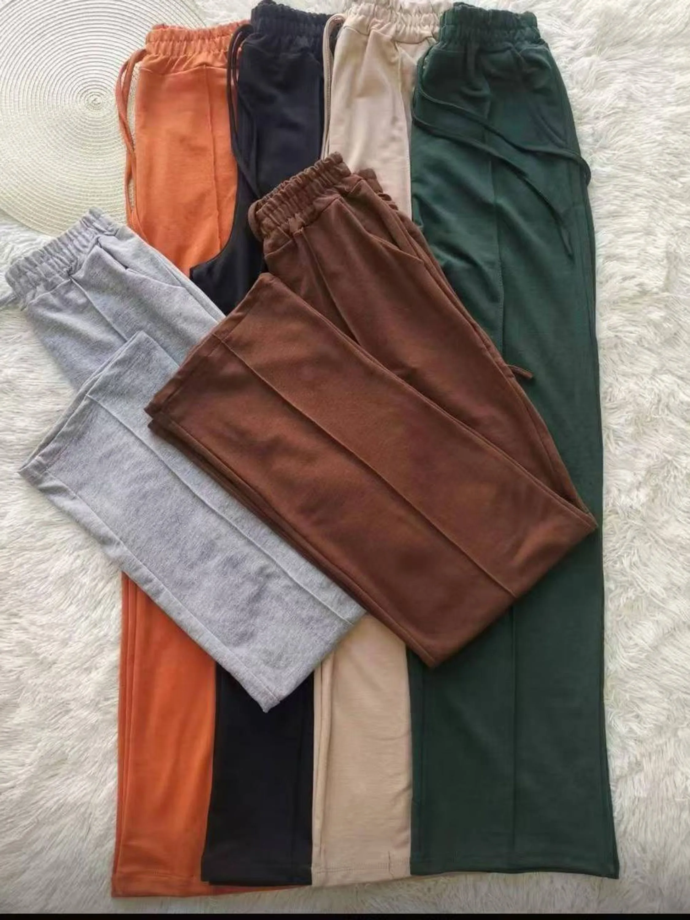Calça pantalona Moletinho