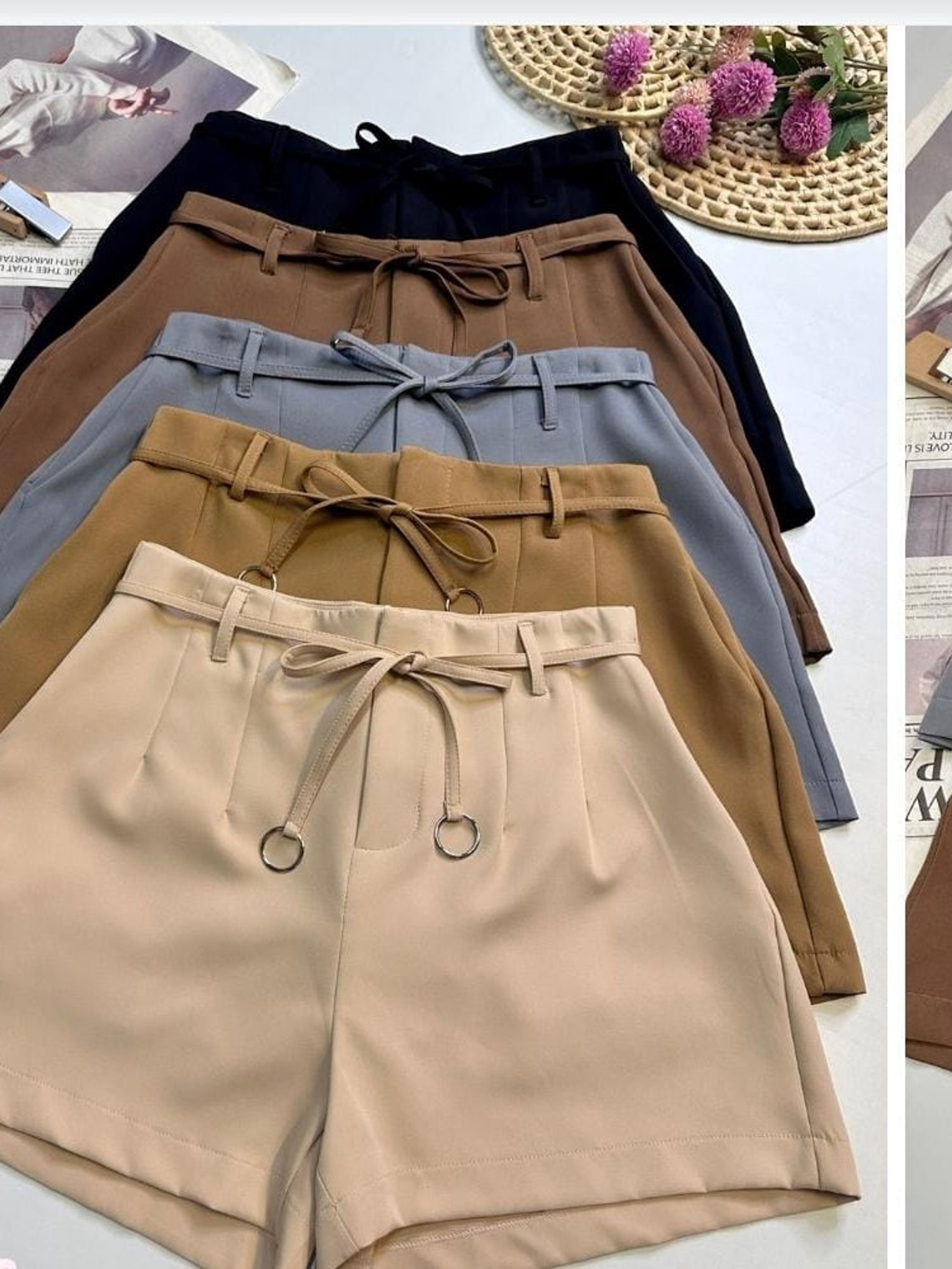 Shorts Zara com cinto