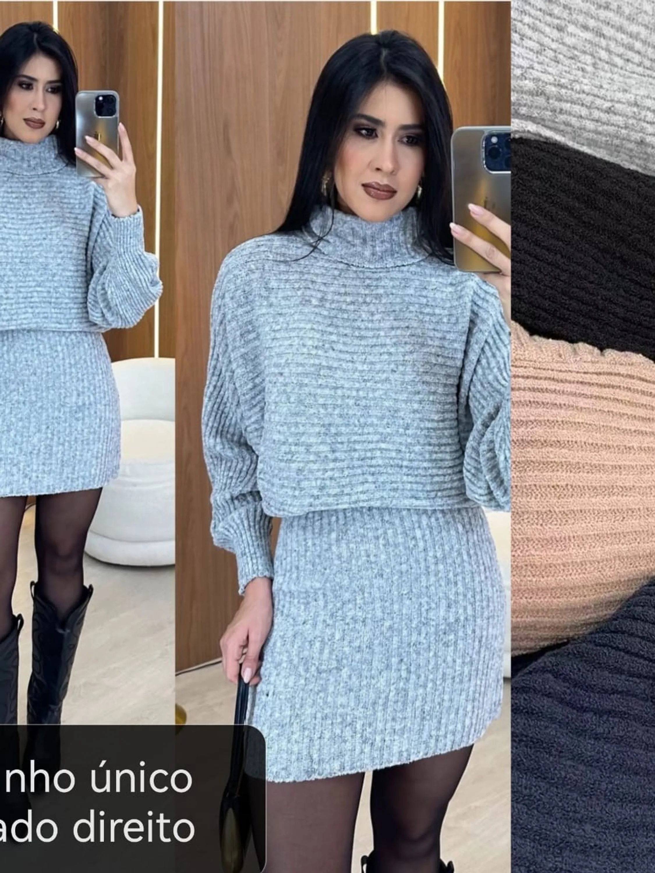 Conjunto Mousse saia e blusa