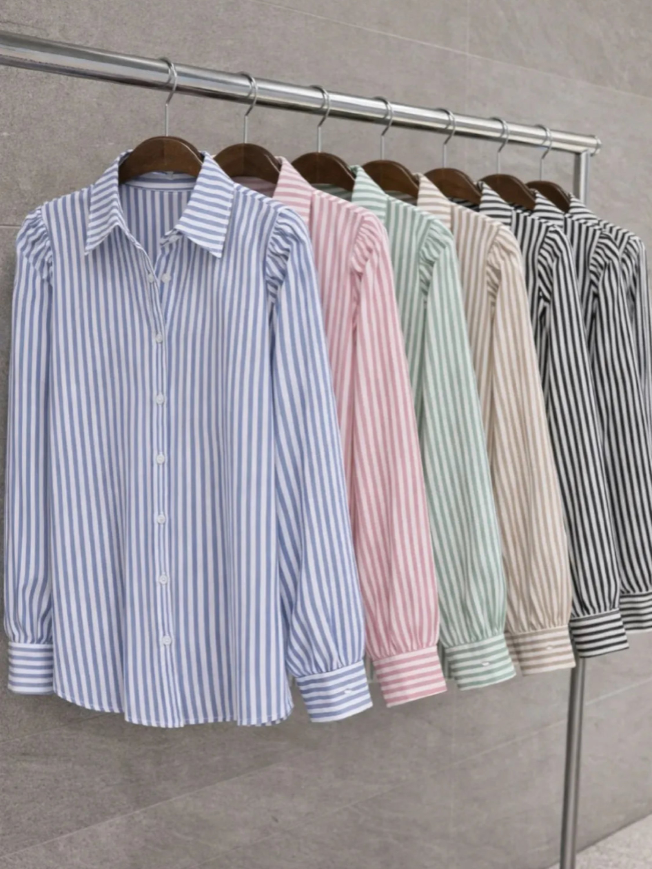 Camisa Listrada Crepinho Inverno P M G GG