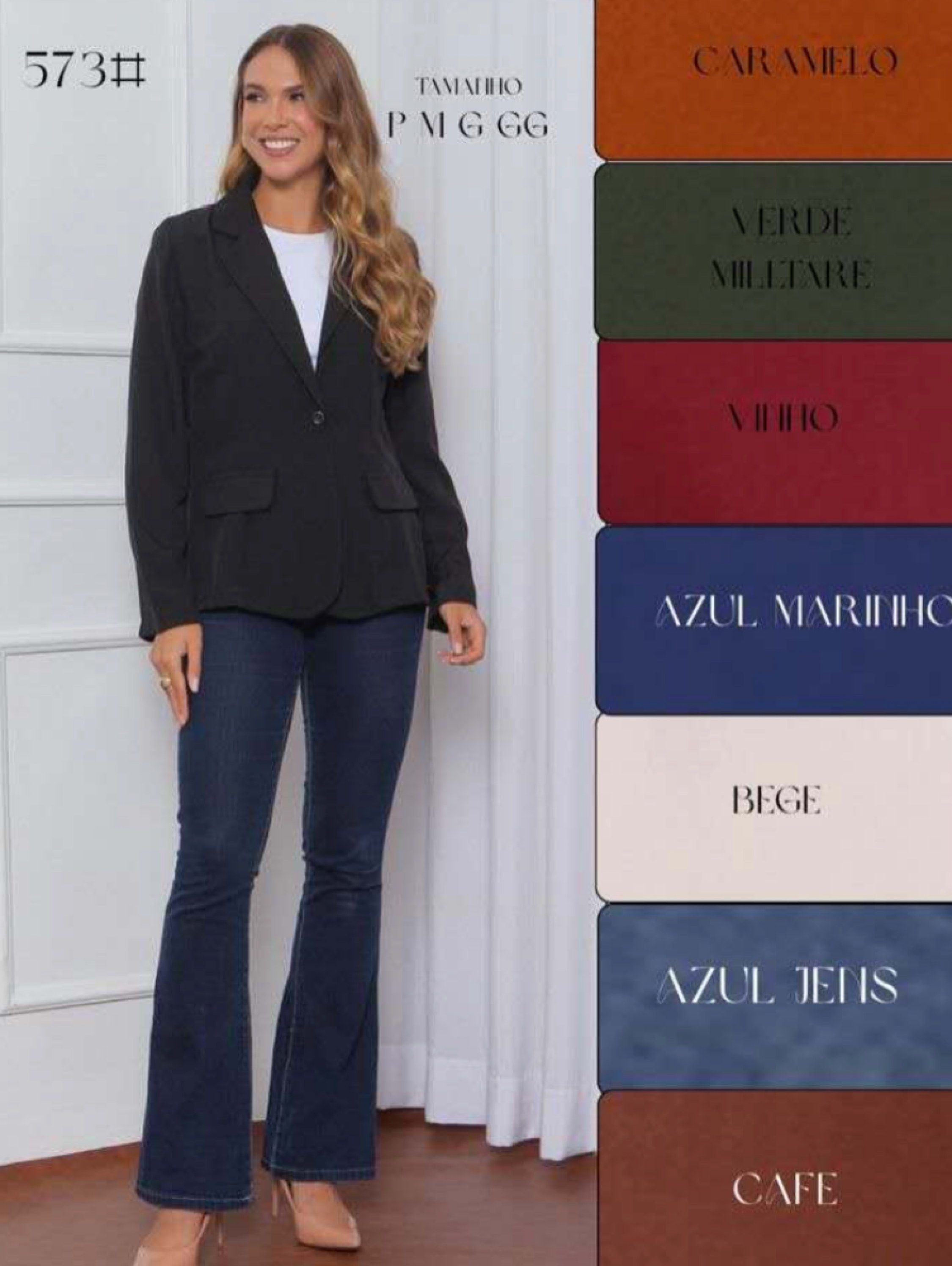 Blezer Tecido Luis Twill P M G GG CSS-573