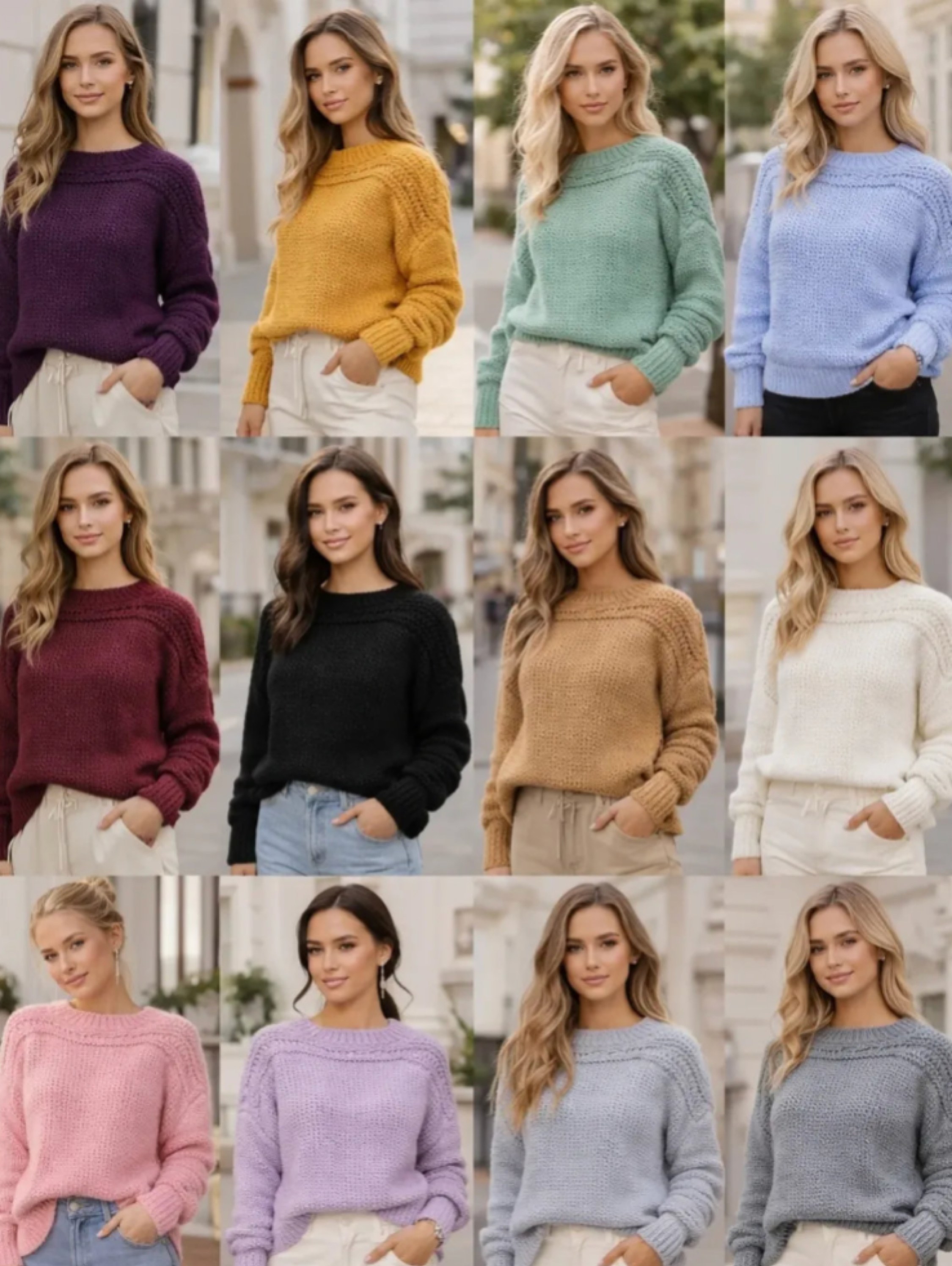 Blusa Tricô Trança Lnverno Tamanho Único