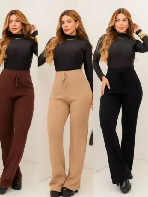Calça Feminina Pantalona Modal 0Y-6122