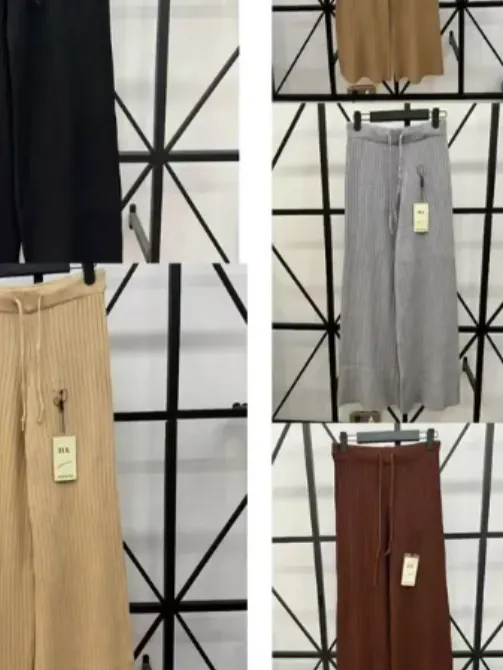 Calça Feminina Pantalona Com Bolsos Y6659