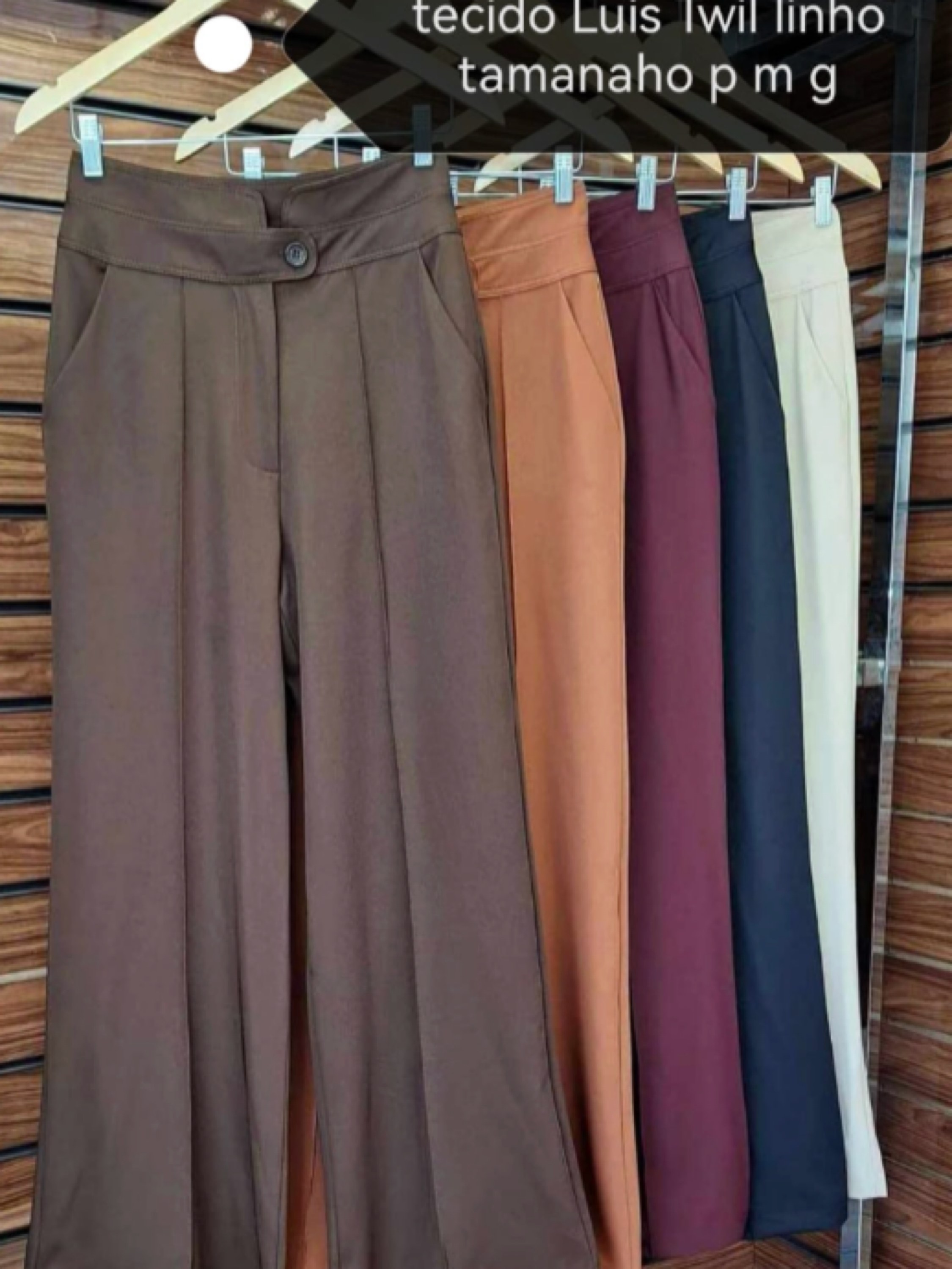 Calça Pantalona Linho Luis Twill FF-CAL-022-XY