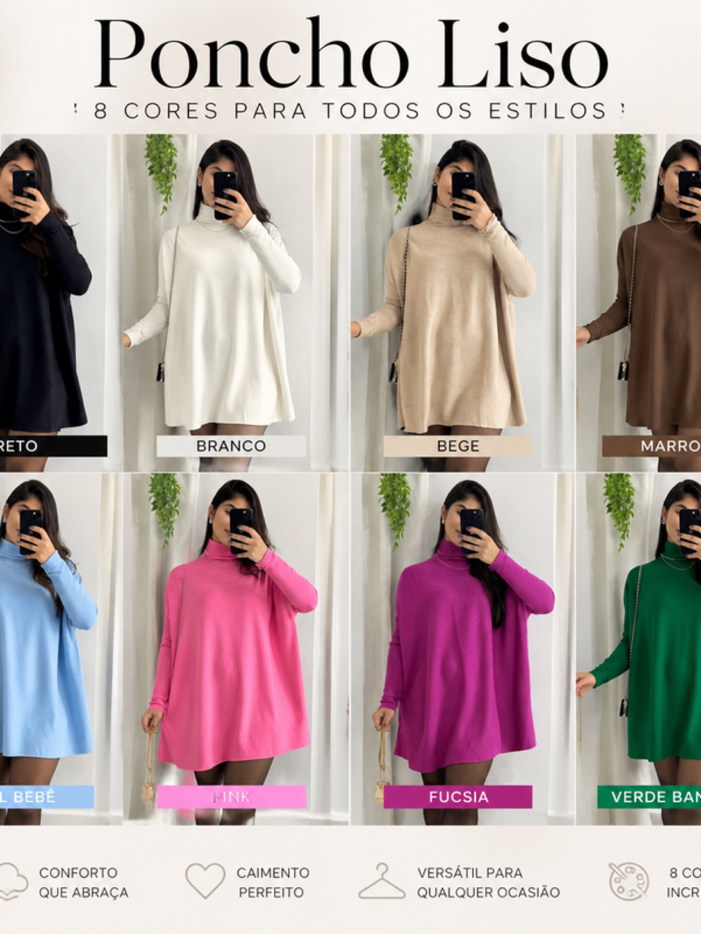 Poncho Liso Inverno
