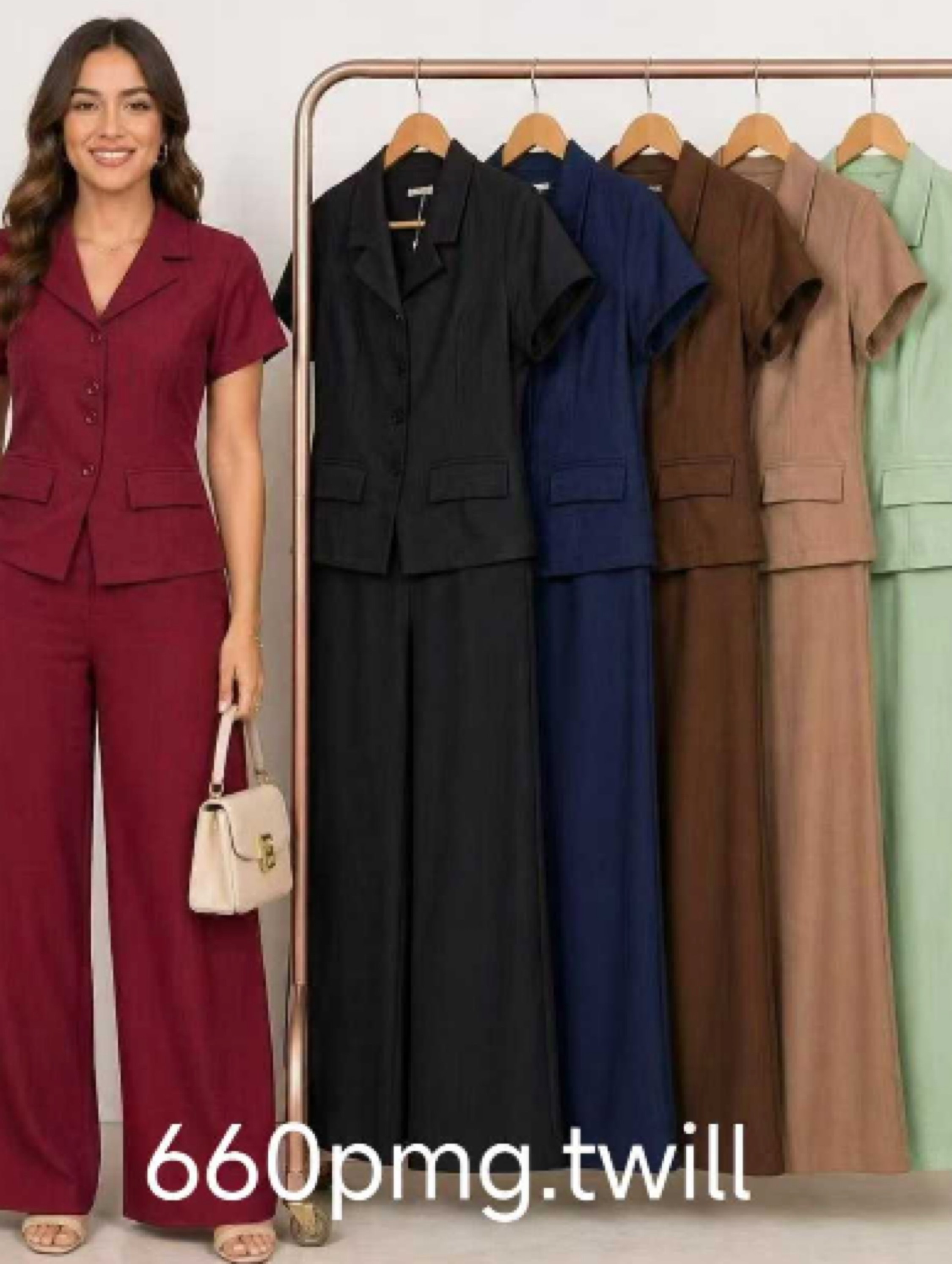 Conjunto Twill Manga Curta Inverno XY-660