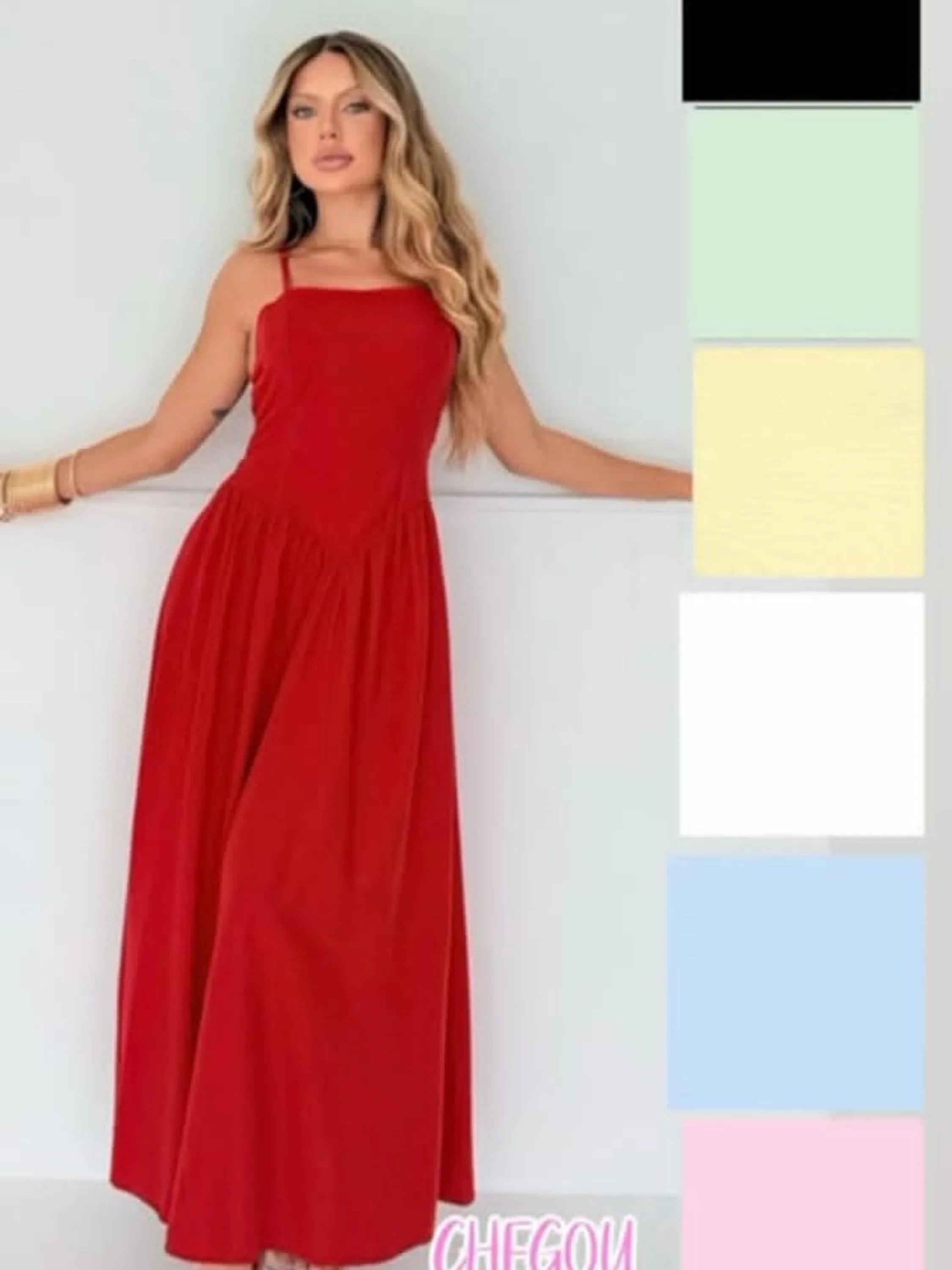 Vestido Marrant com bojo e látex nas costas