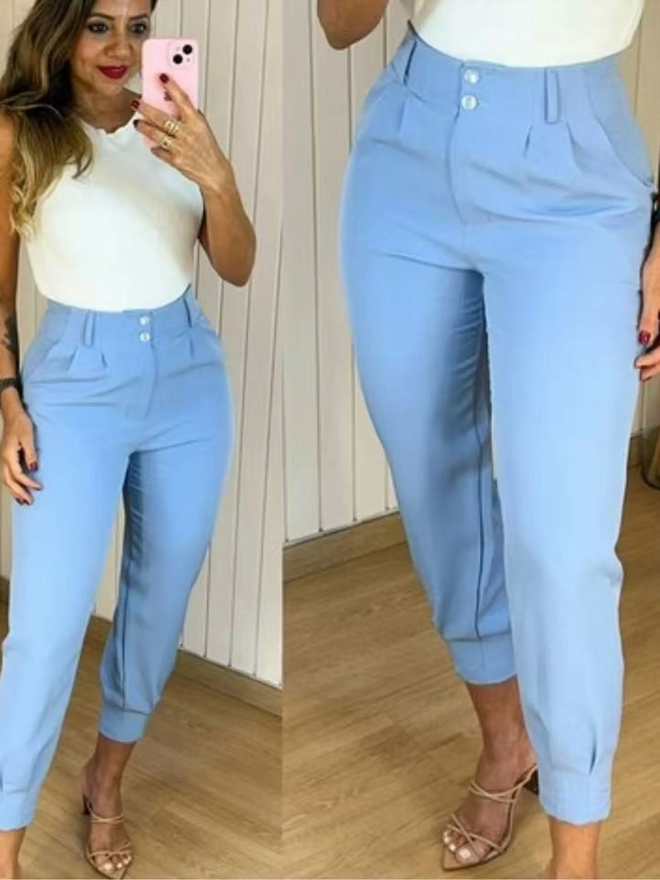 Calça Cenoura Alfaiataria 2 botão