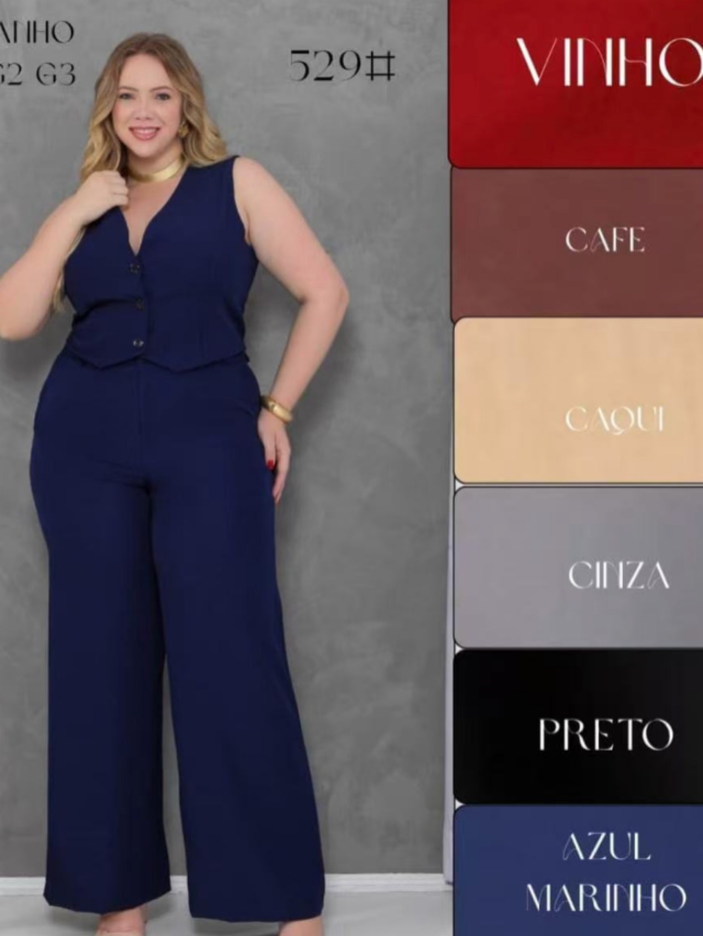 Conjunto Plus Size Twill FF-CON-014-CSS-529