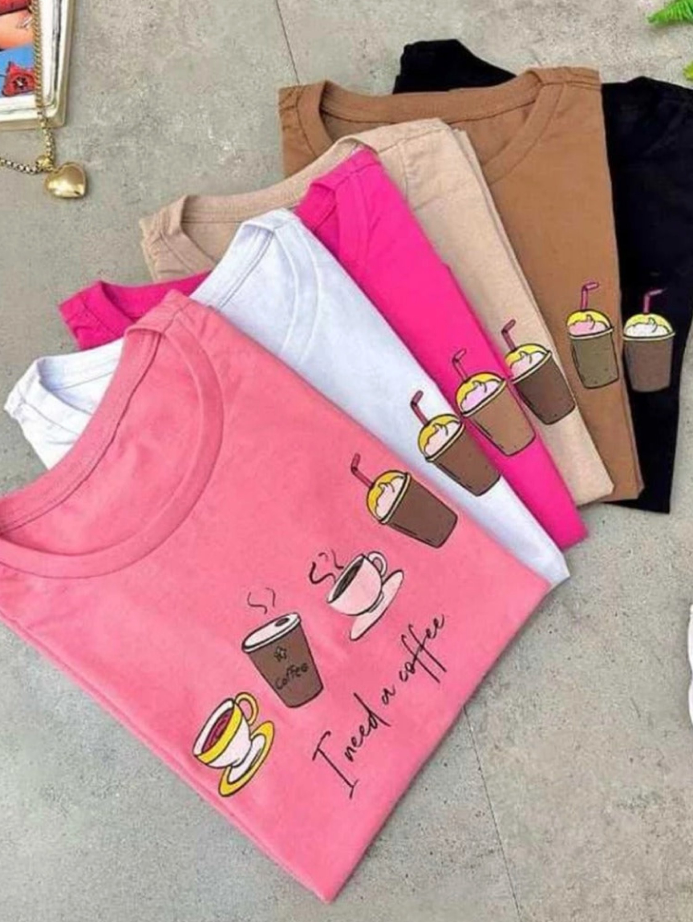 Tshirt I Need Coffee Biscolayca FF-TSH-016