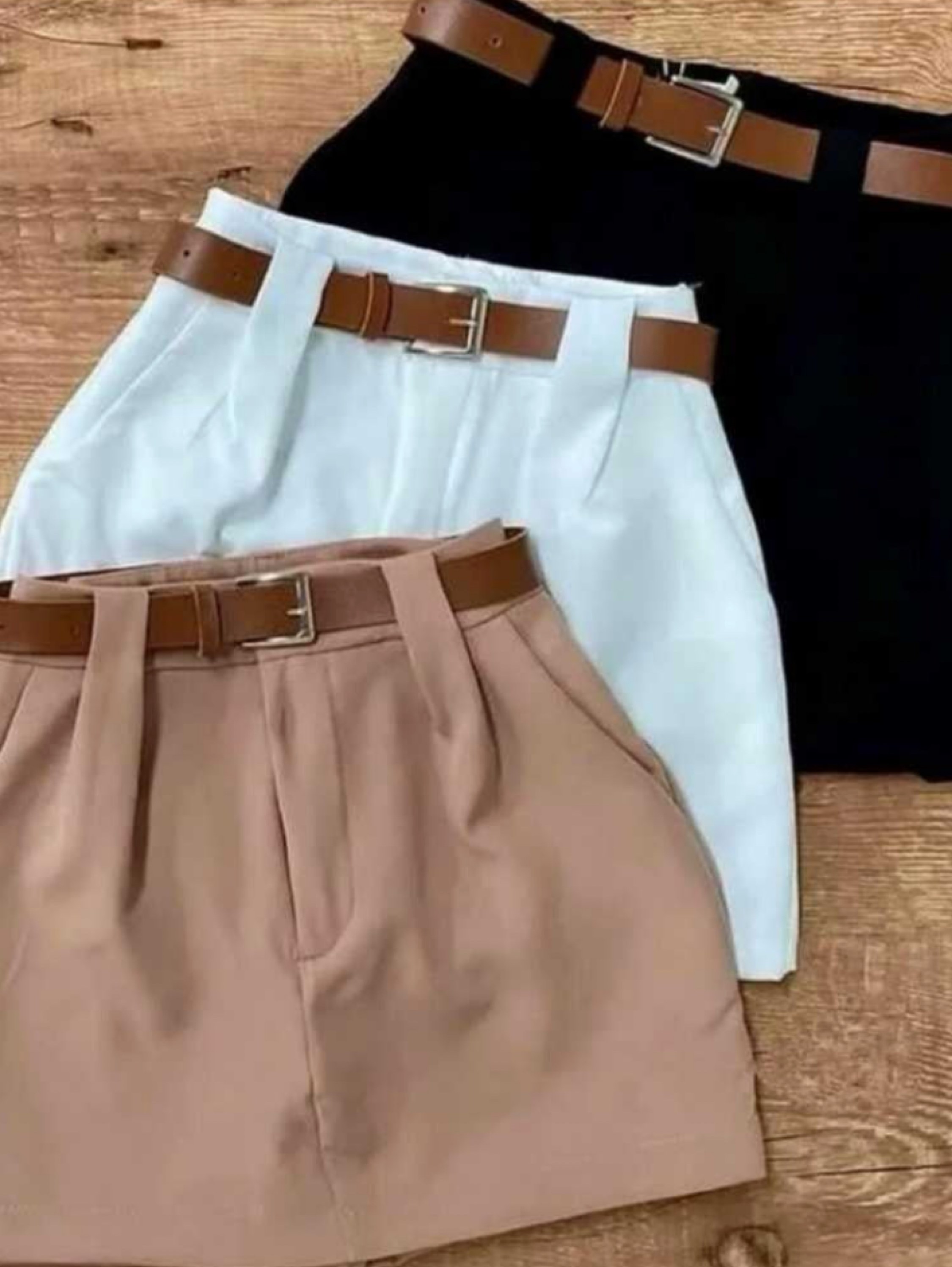 Short Saia com Cinto Alfaiataria Premium FF-SHO-007-SS01