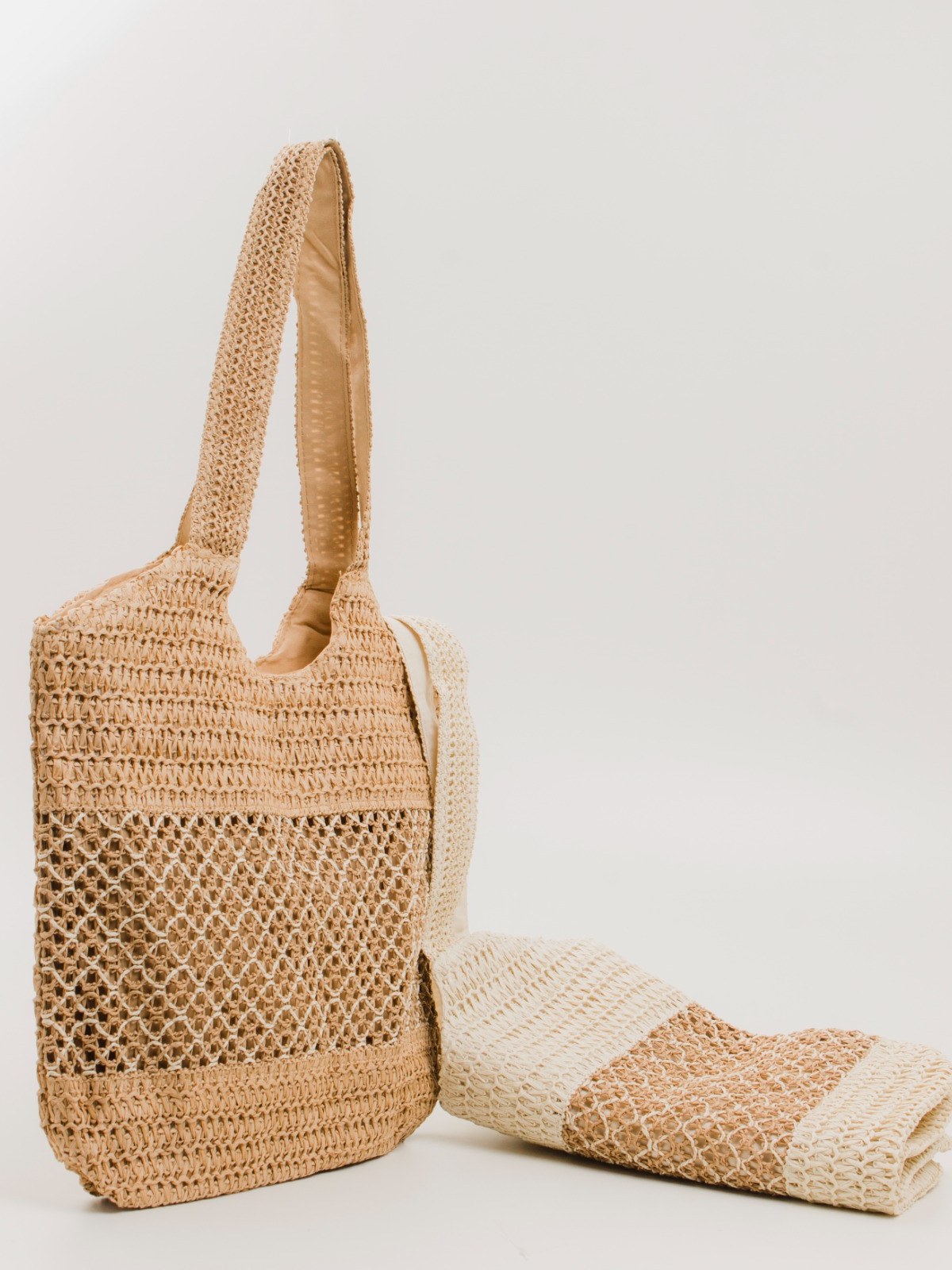 Bolsa em palha Flora 10767915