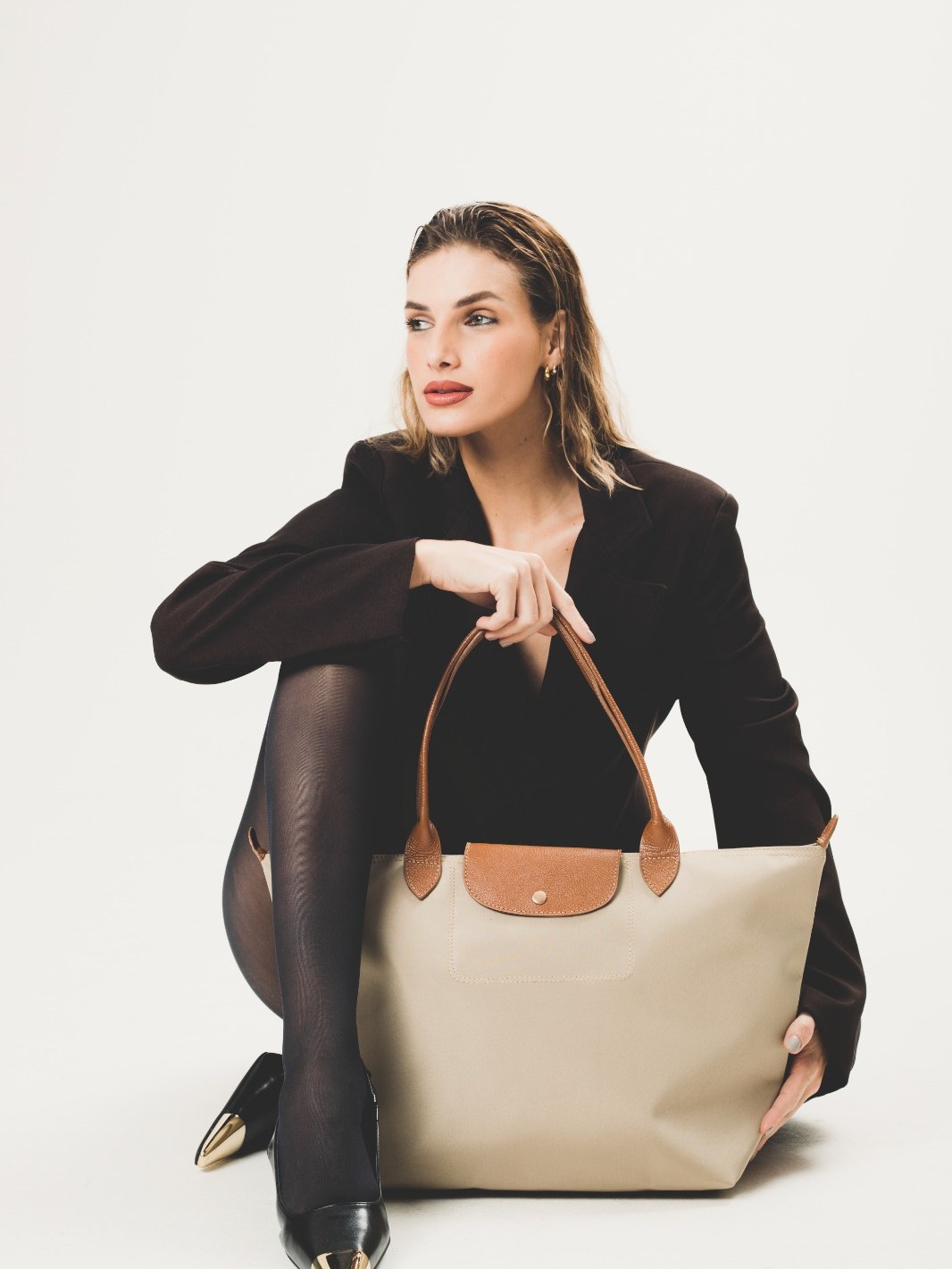 Bolsa Agatha Nylon com couro 10760149