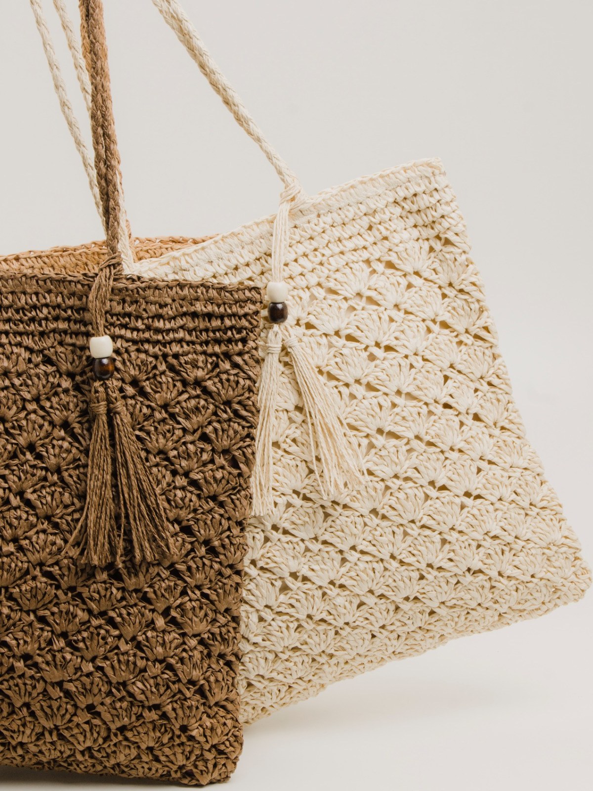 Bolsa em palha Camélia 10767901
