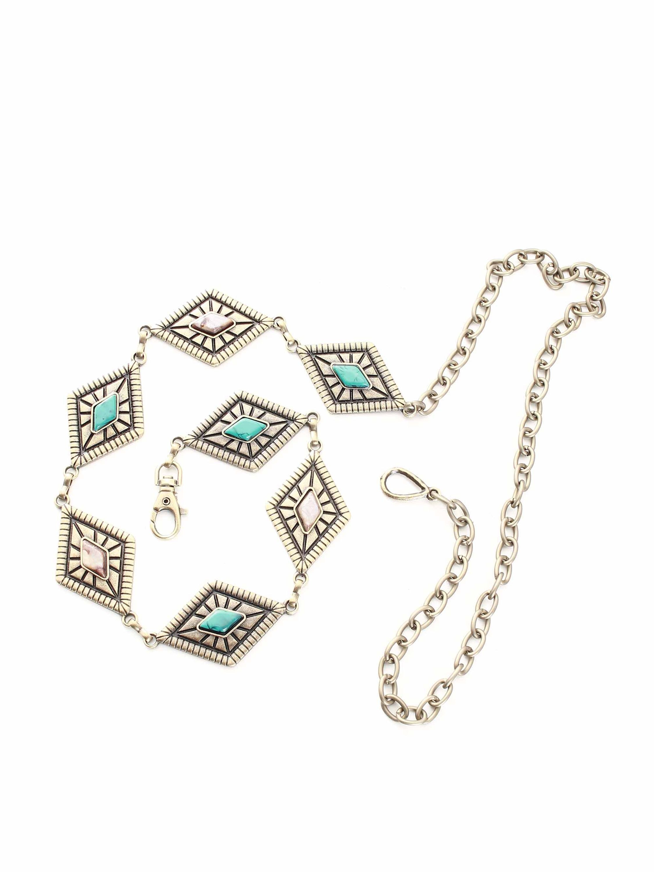 Cinto corrente com elos em formato de triângulo 20456916