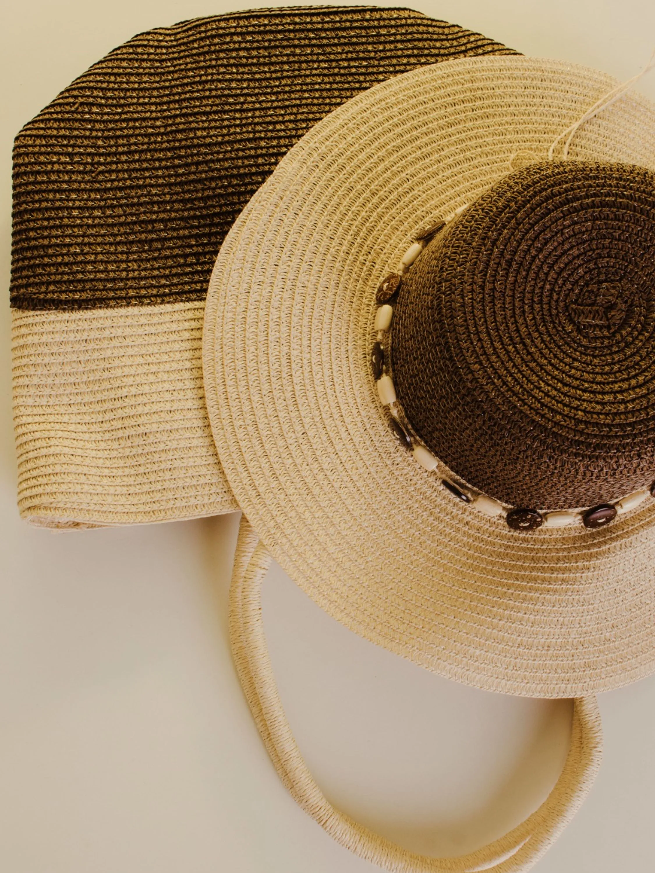 Kit praia com bolsa de palha e chapéu de palha 10859999