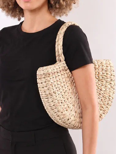 Bolsa em palha natural 10960129