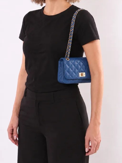 Bolsa Celena em couro matelassê 10860229