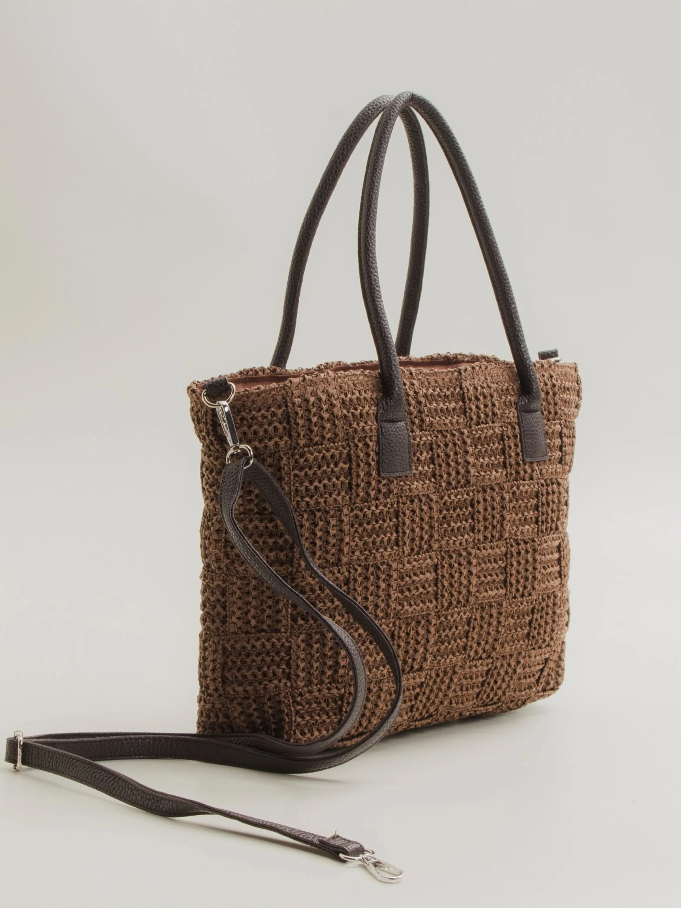 Bolsa artesanal de palha média 10850114