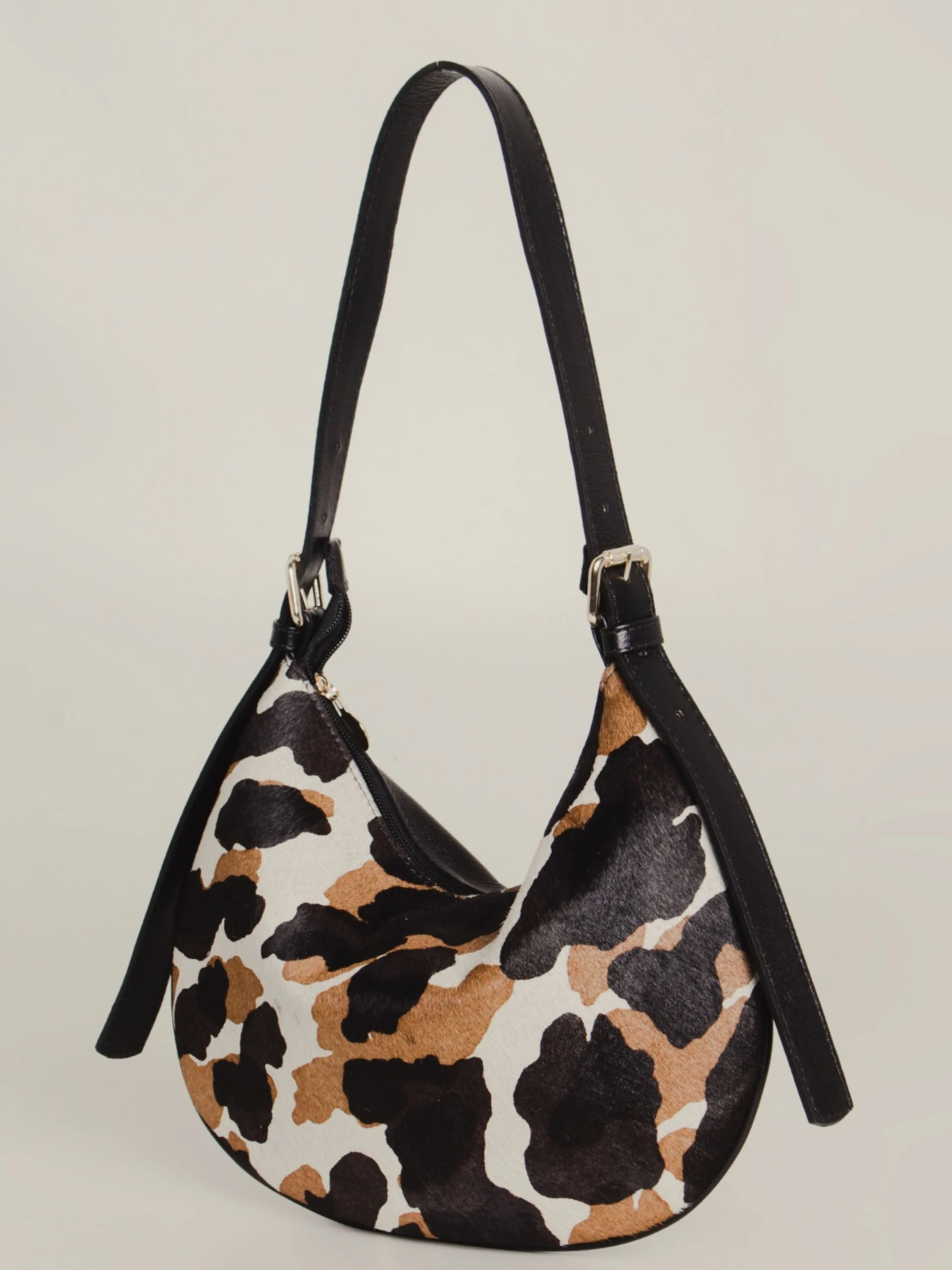 Bolsa Canoa Couro Animal Print 10450259