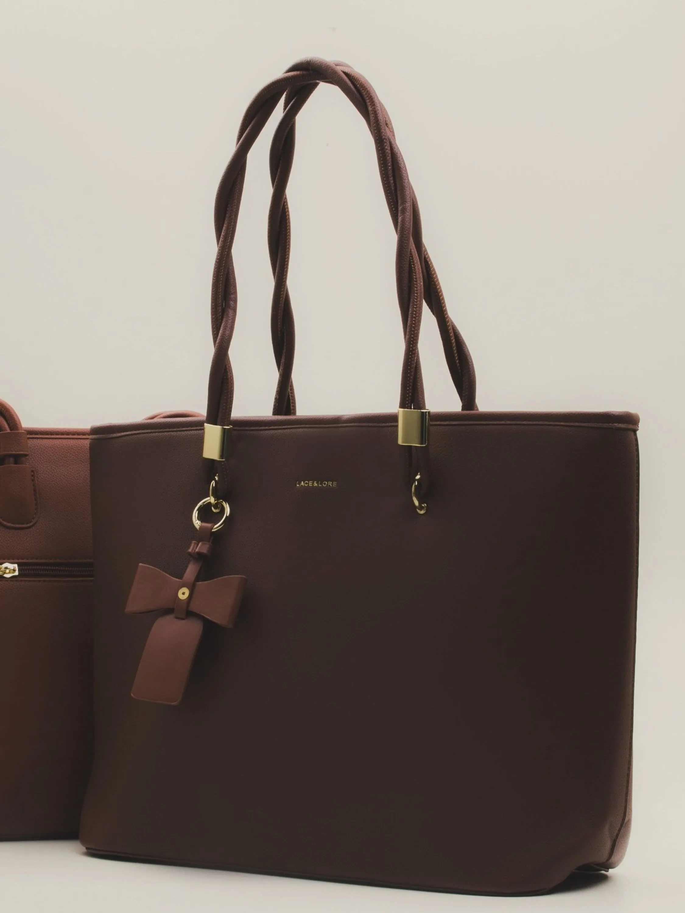 Bolsa grande sintética com alça trançada 11150136