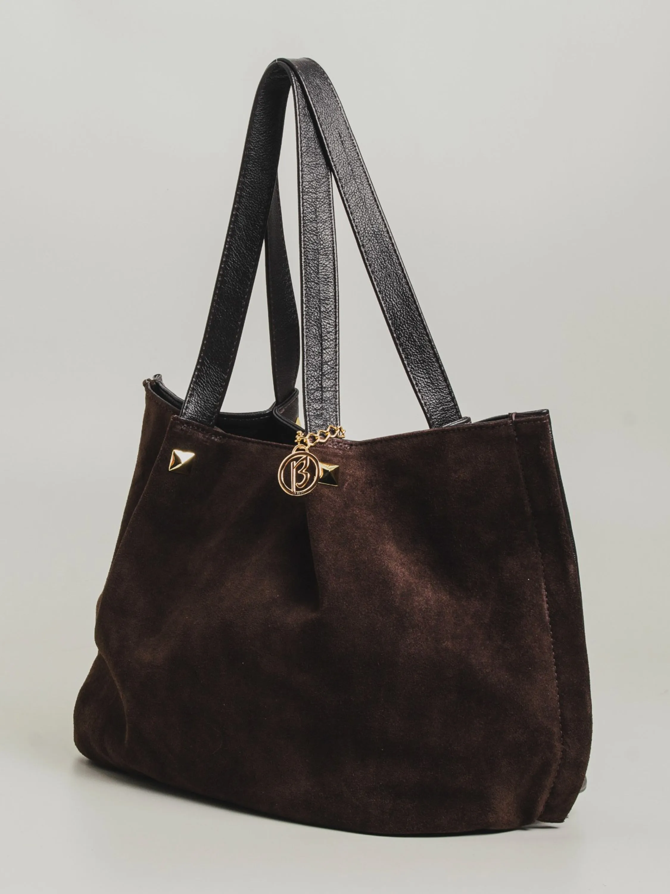 Bolsa boho em couro camurça 10450278
