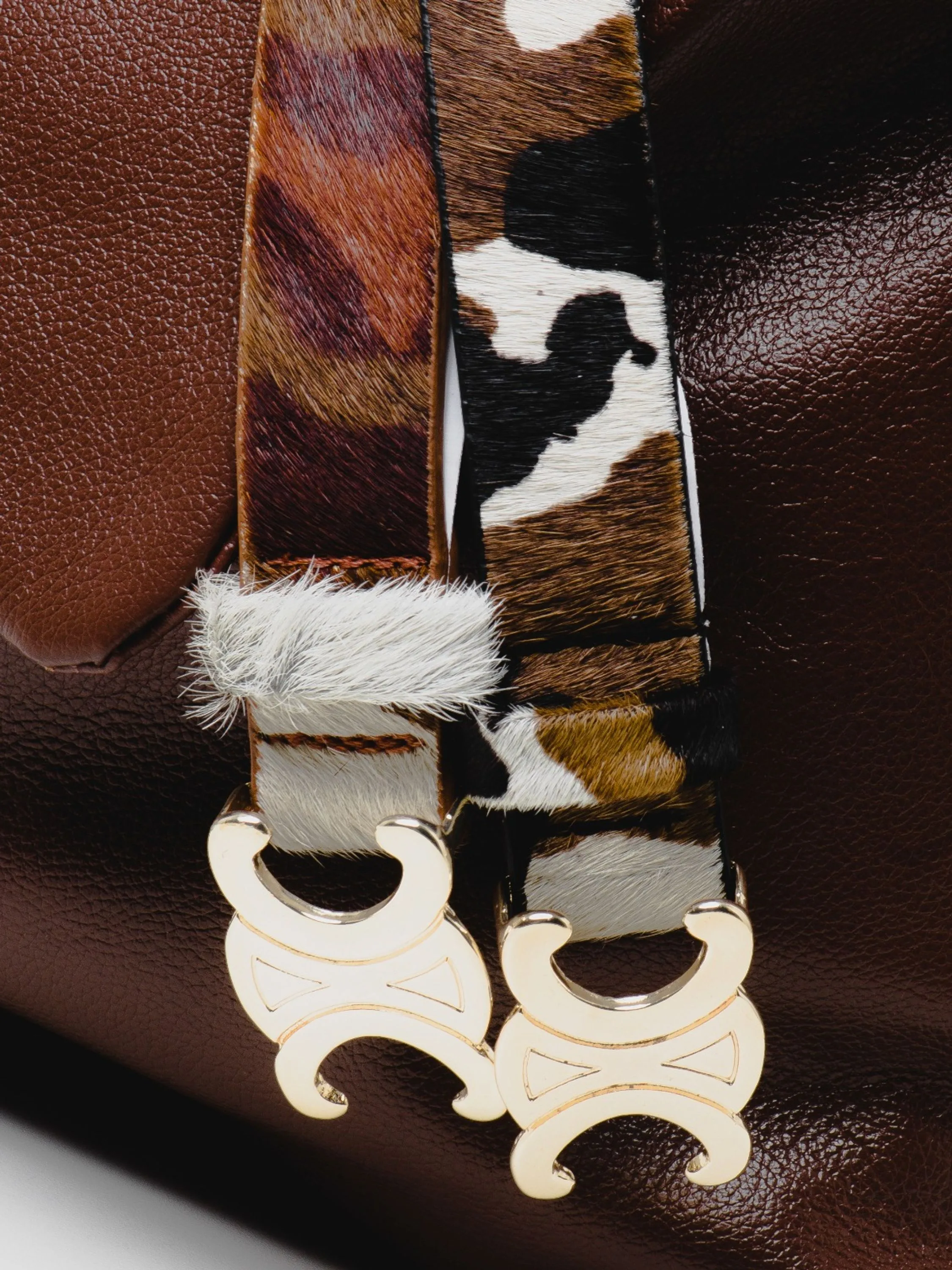 Cinto em couro animal print 20654999