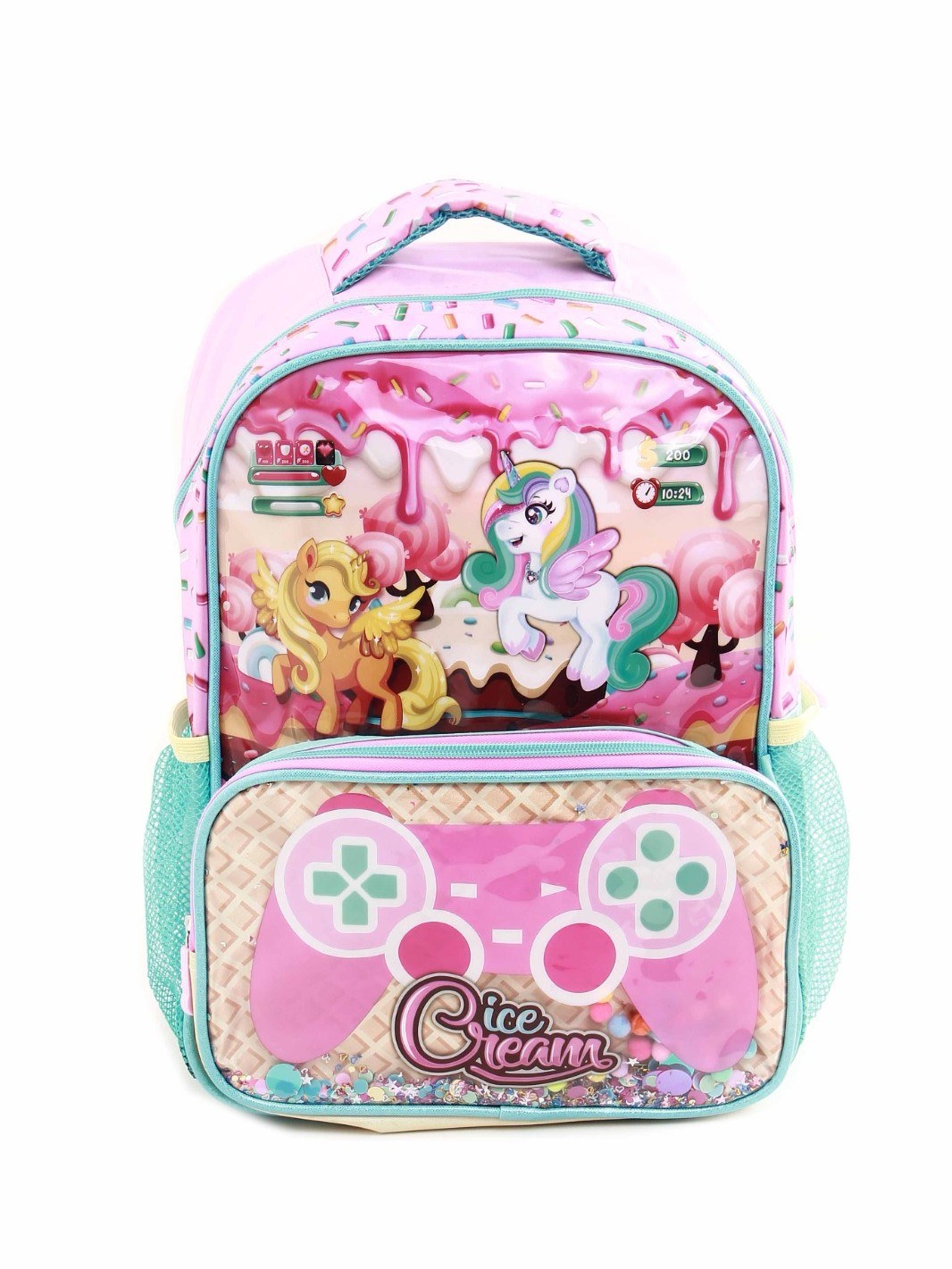 Mochila escolar infantil de unicórnio 10168992