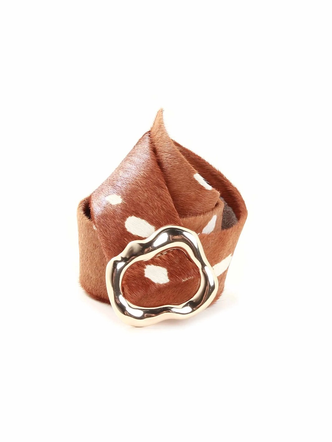 Cinto Faixa em Couro Animal Print 20367998