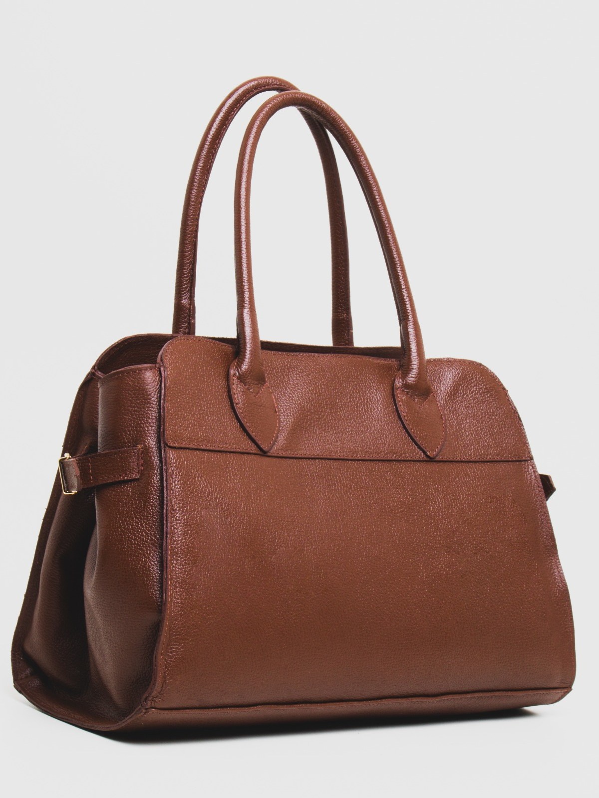 Bolsa baú em couro 10450298