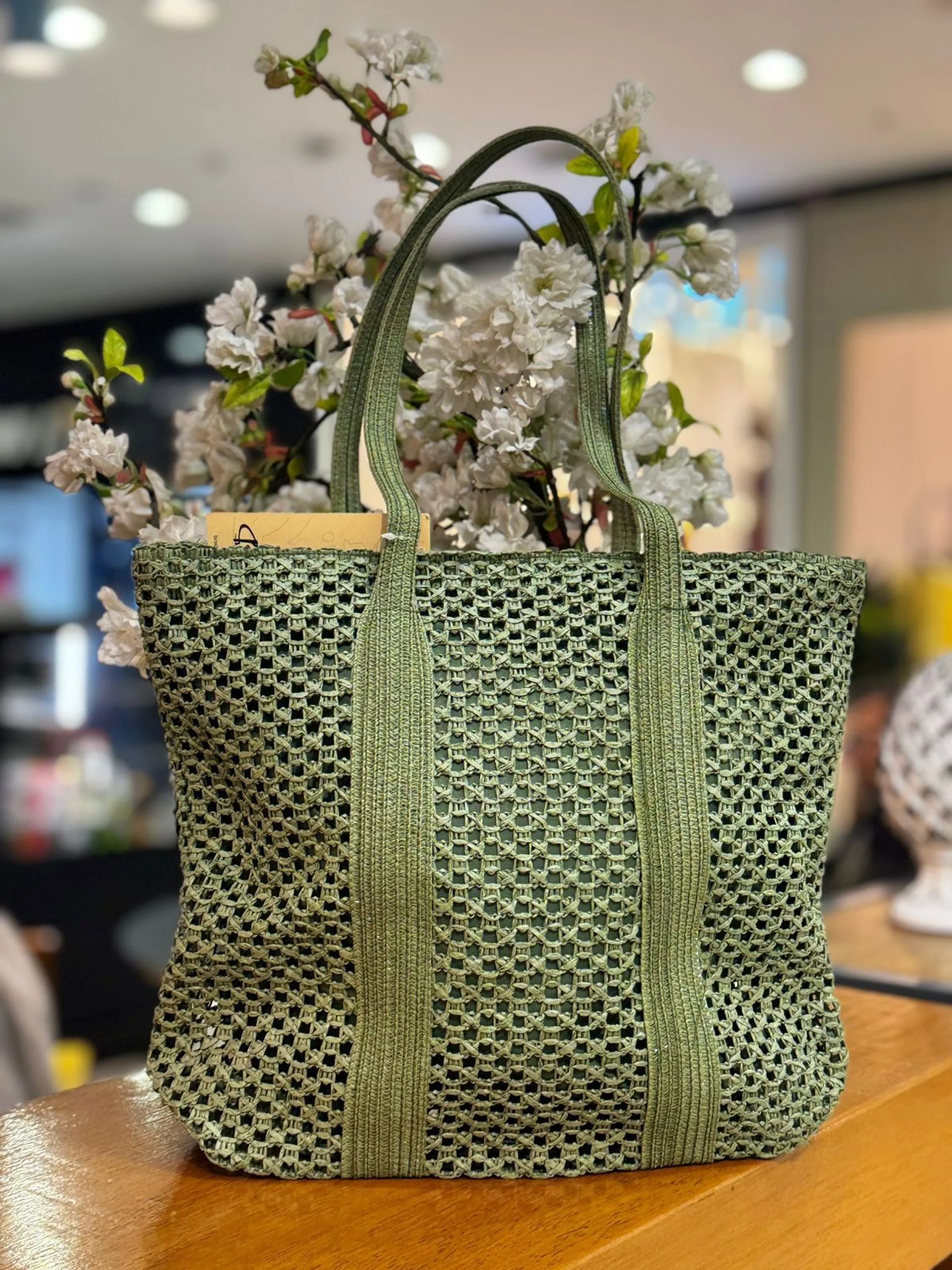 Bolsa em palha 10856981