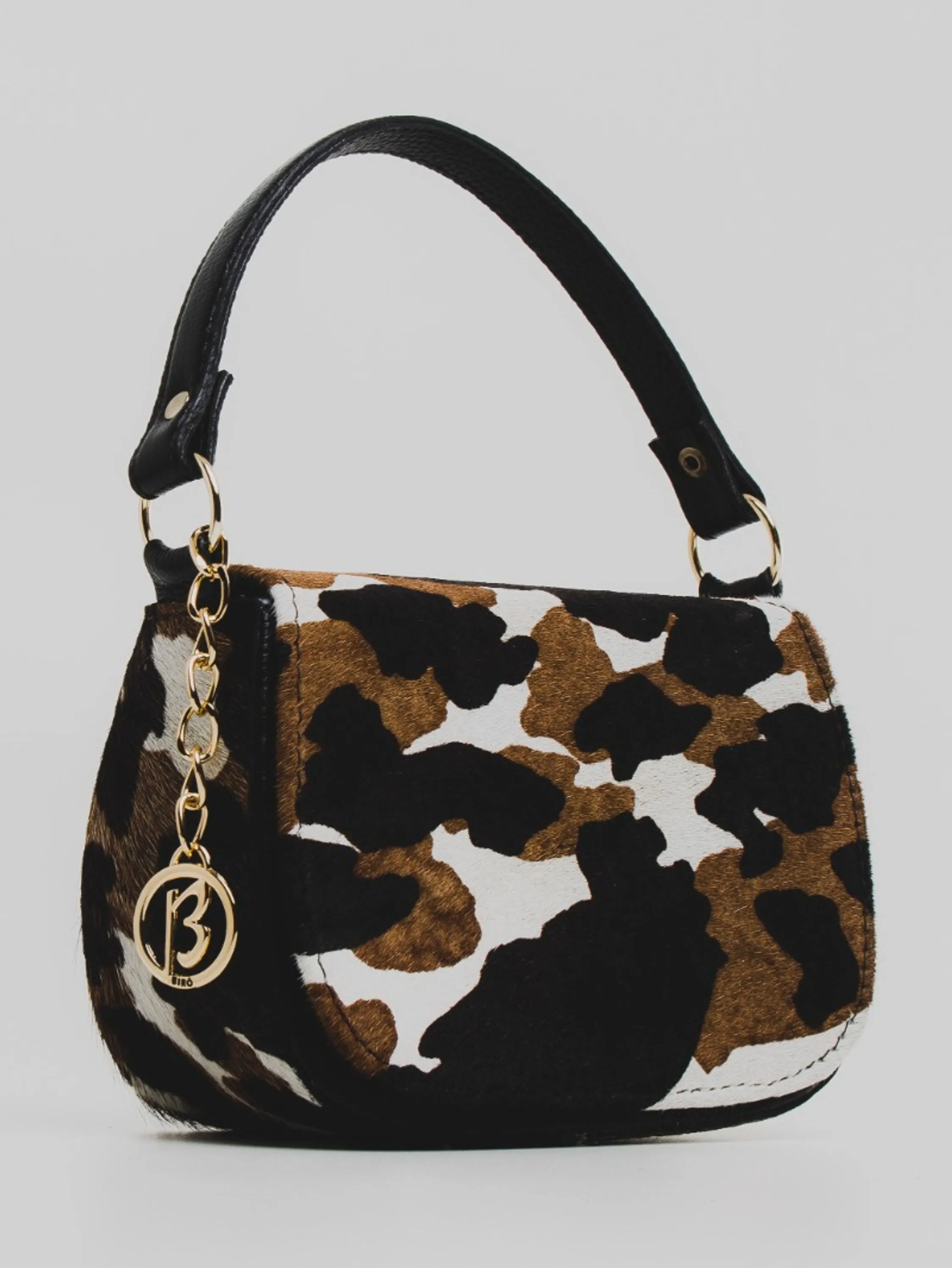 Mini bag animal print em couro 10550199