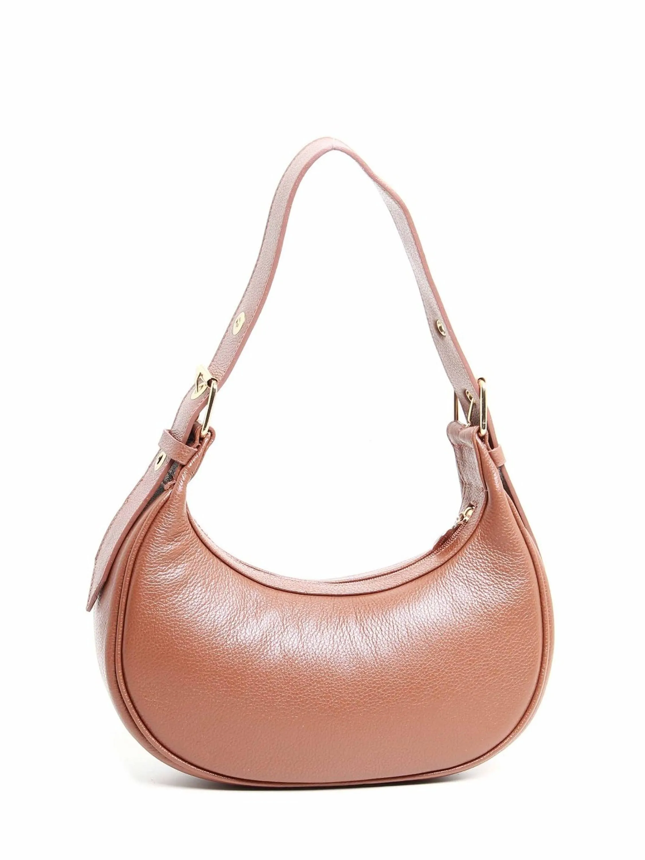 Bolsa canoa lisa em couro 10650229