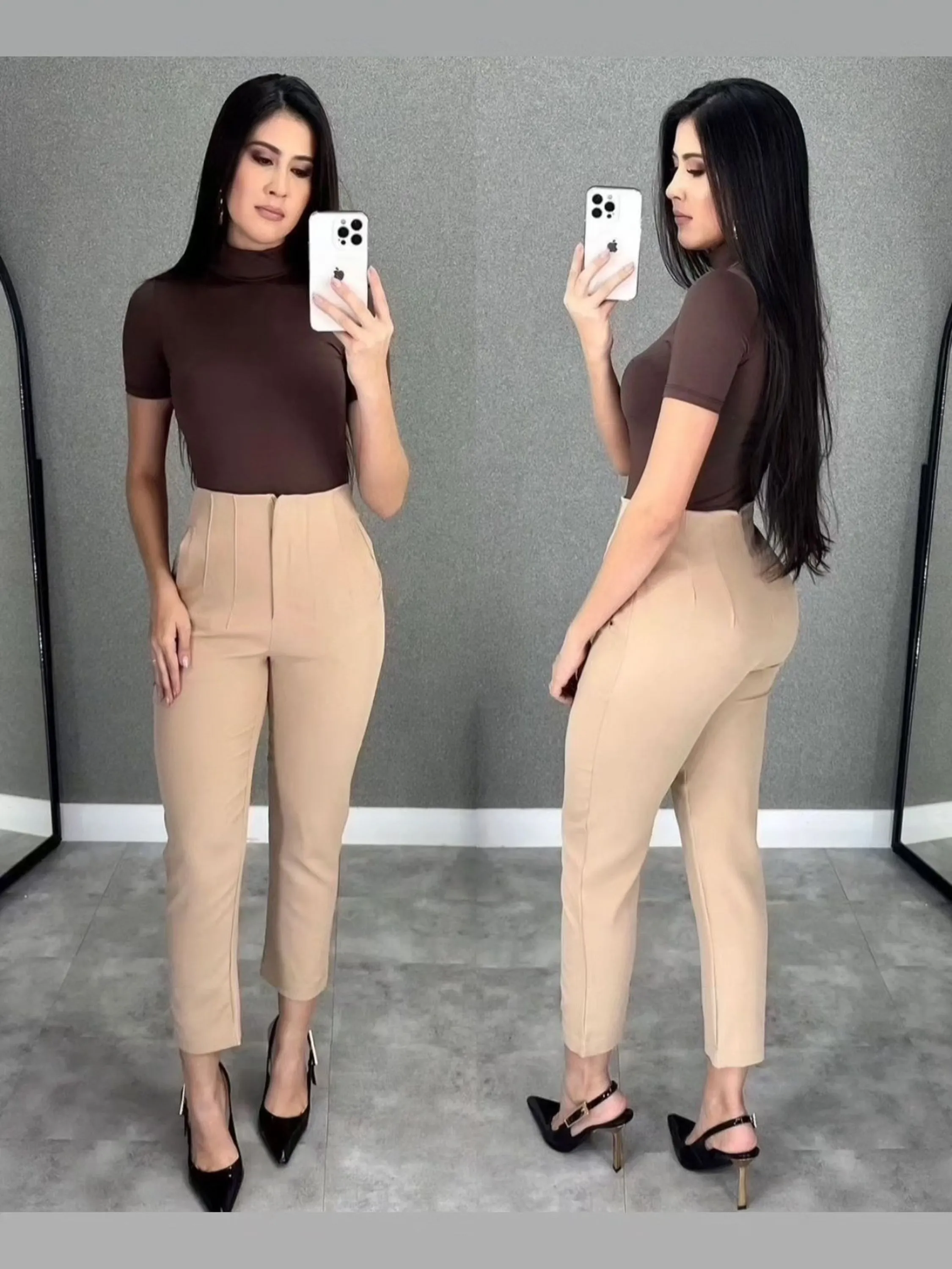 Calça Zara em alfaiataria Premium